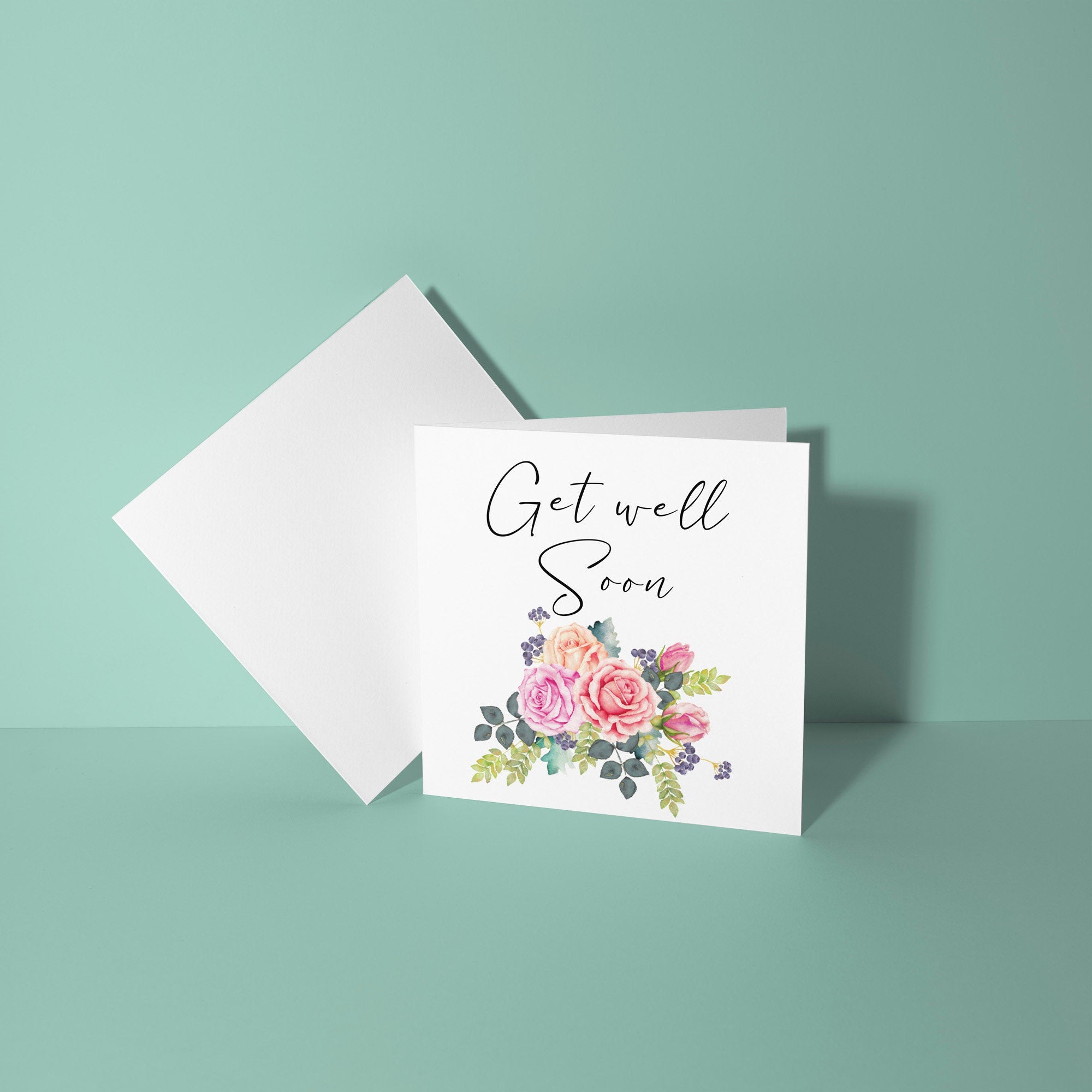 Floral - Get Well Soon Card