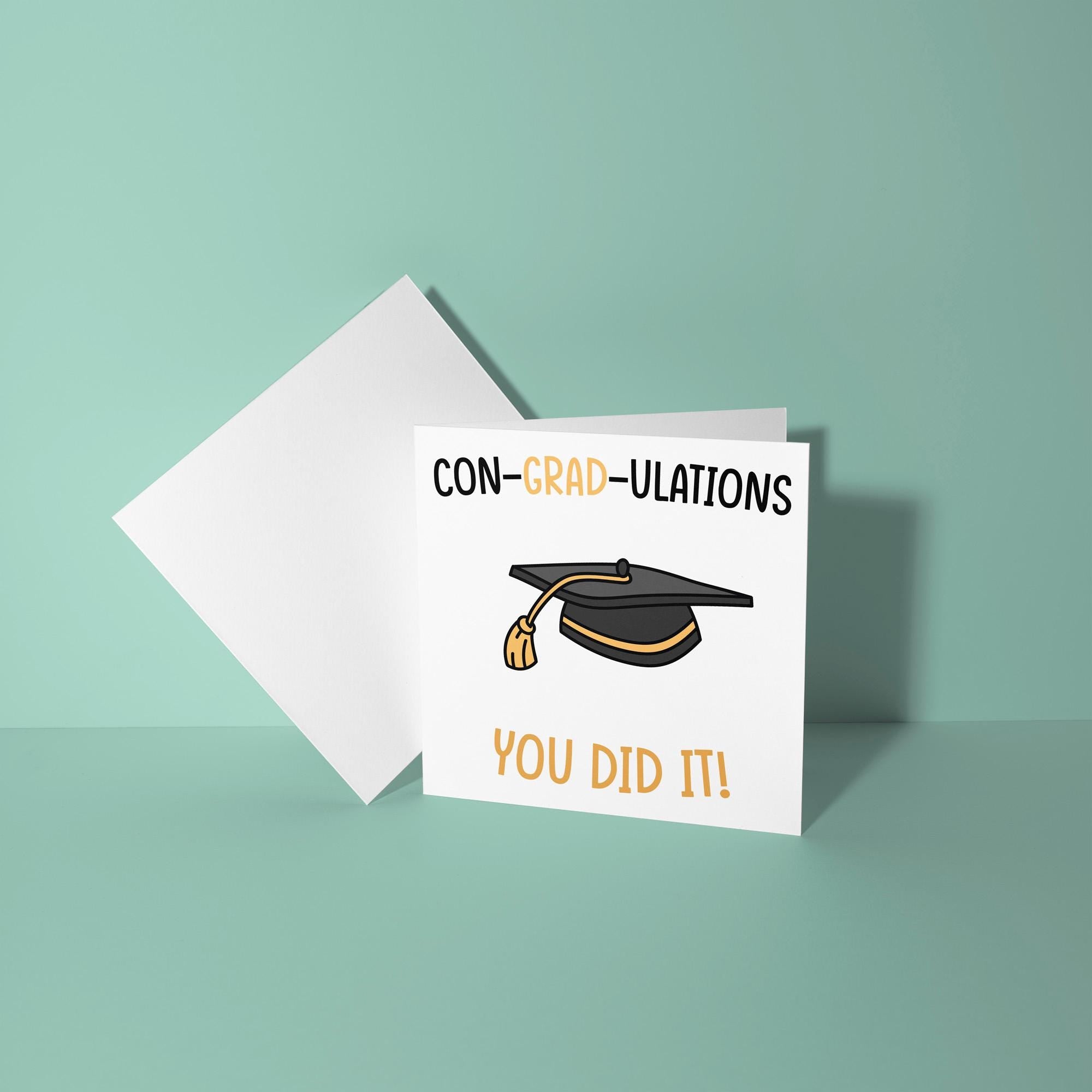 Con-Grad-Ulations - Graduation Congratulations Card