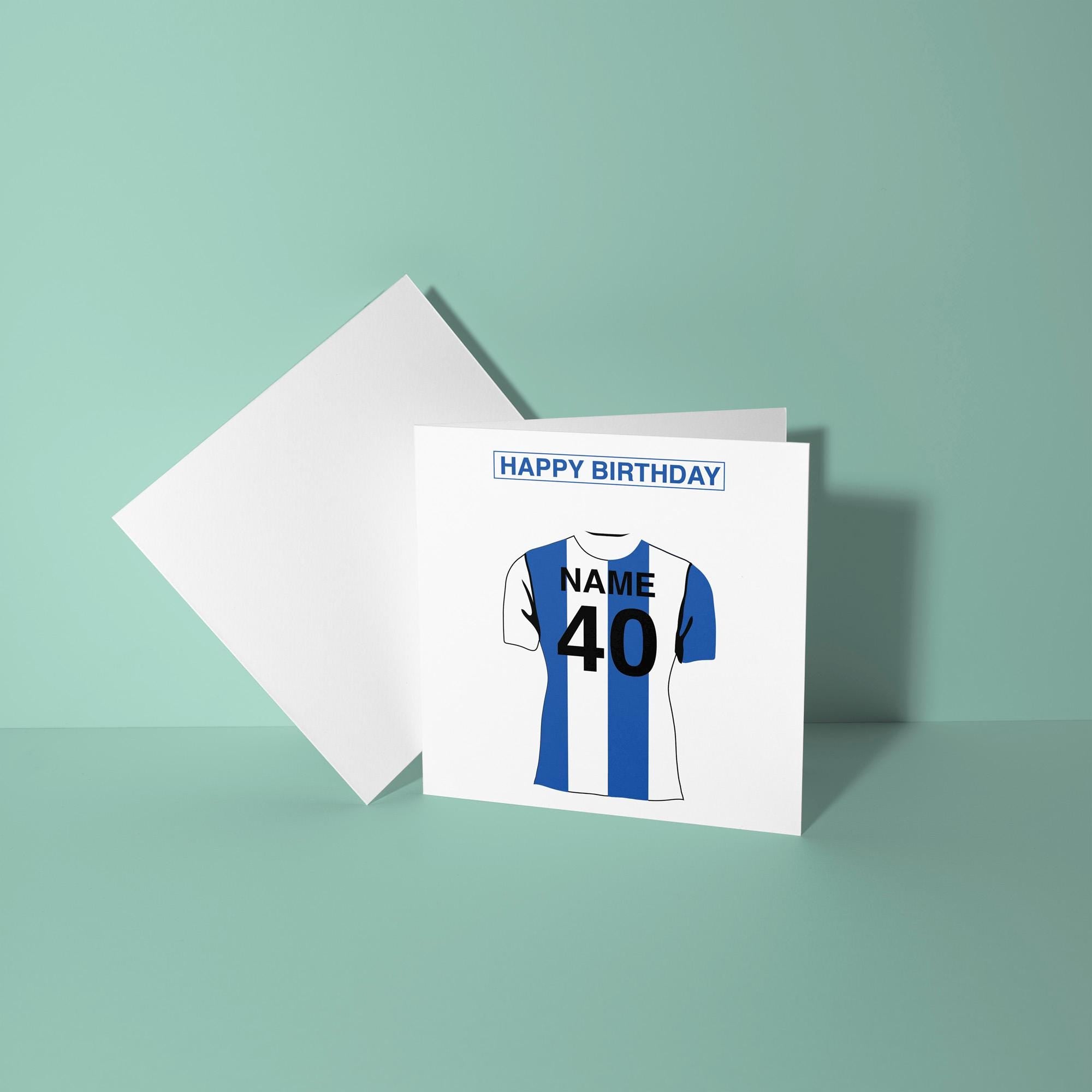 Brighton & Hove Albion Themed Personalised Birthday Card