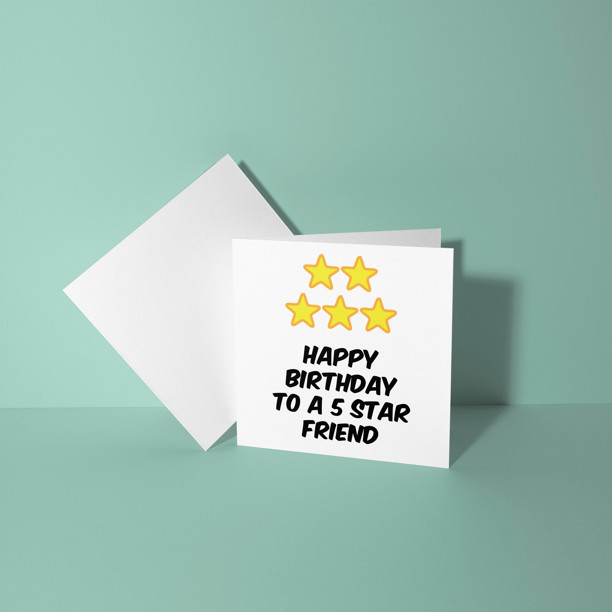 5 Star Friend - Birthday Card