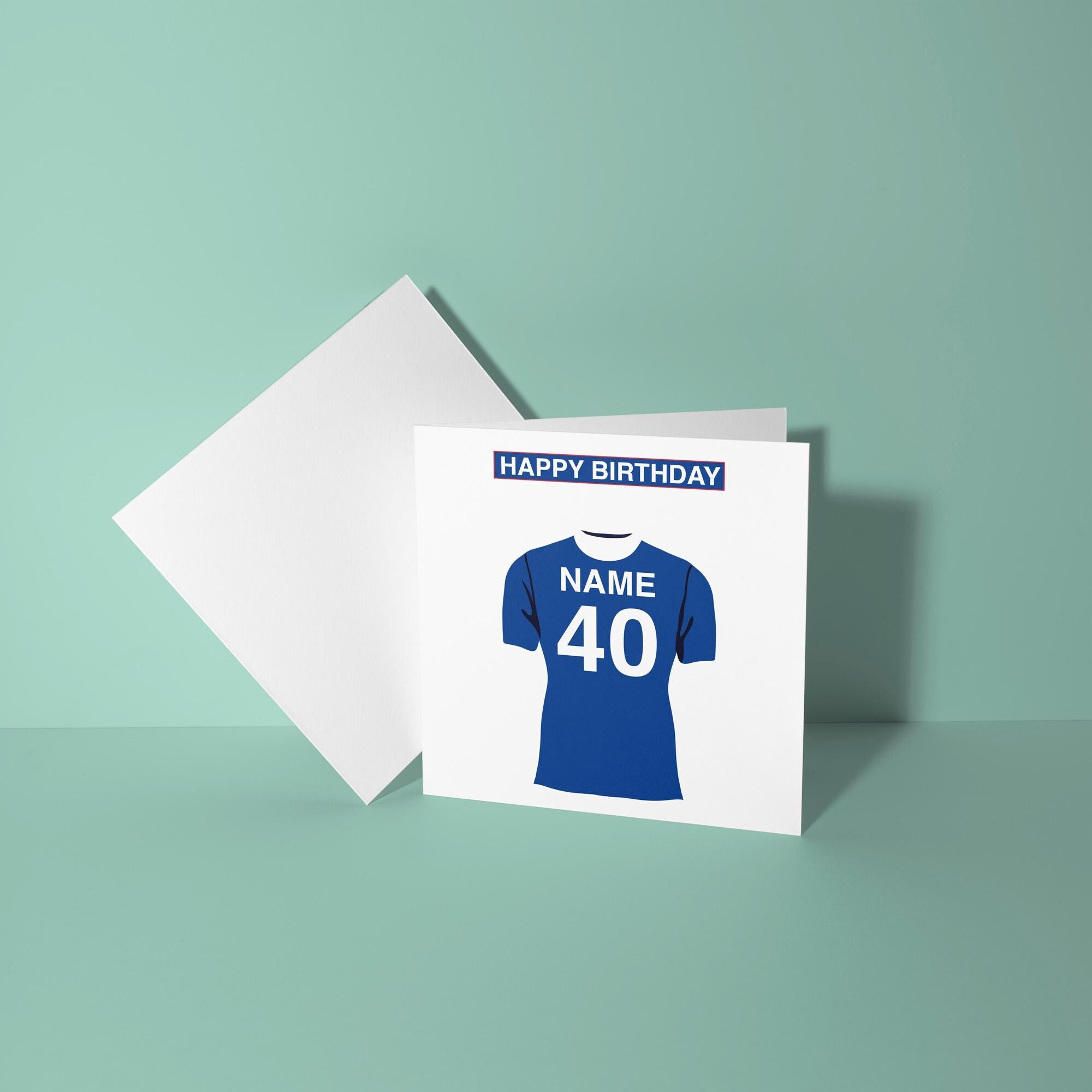 Chelsea F.C. Themed Personalised Birthday Card