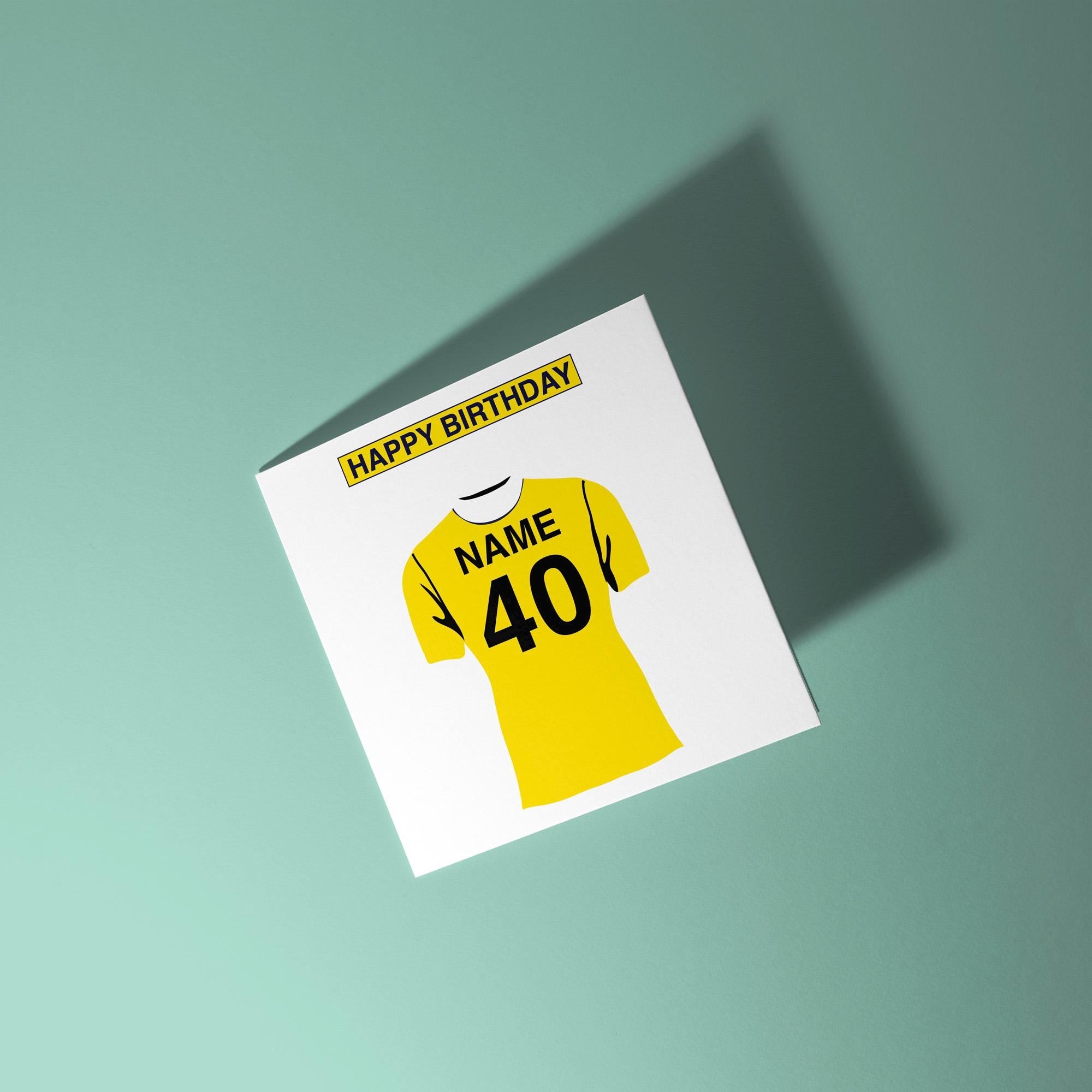 Oxford United F.C. Themed Personalised Birthday Card