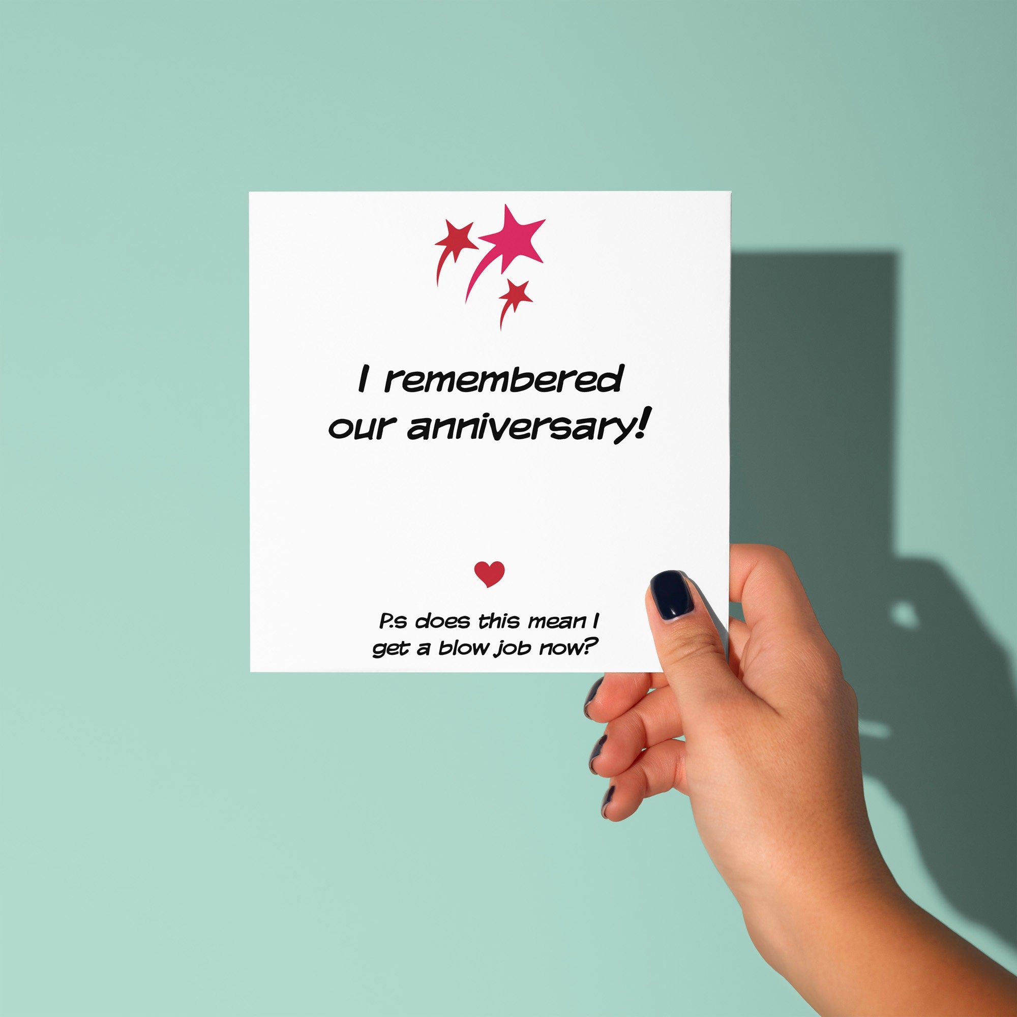 I Remembered, Can I Have BJ? - Anniversary & Valentine's Day Card