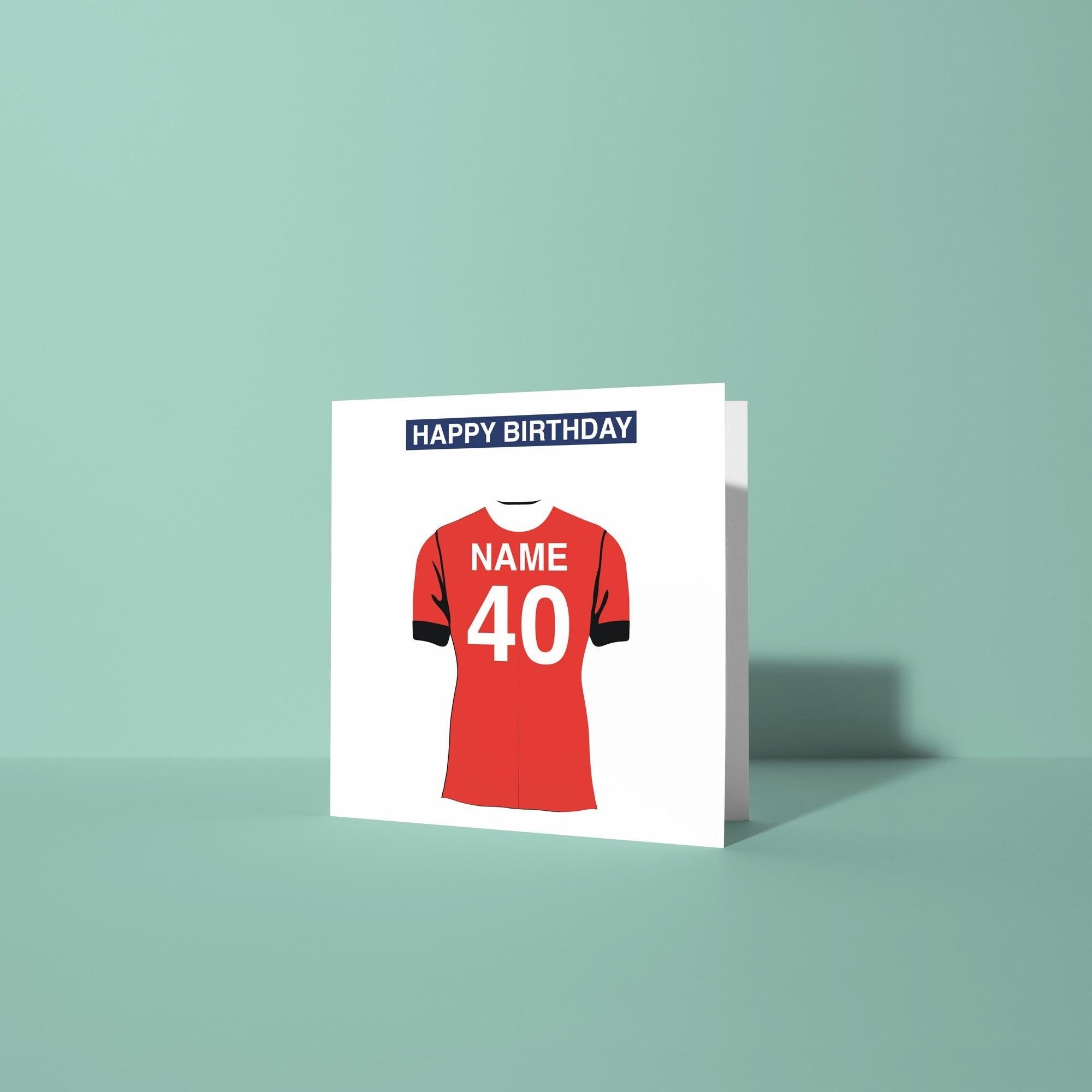 Luton Town F.C. Themed Personalised Birthday Card - Birthday Card