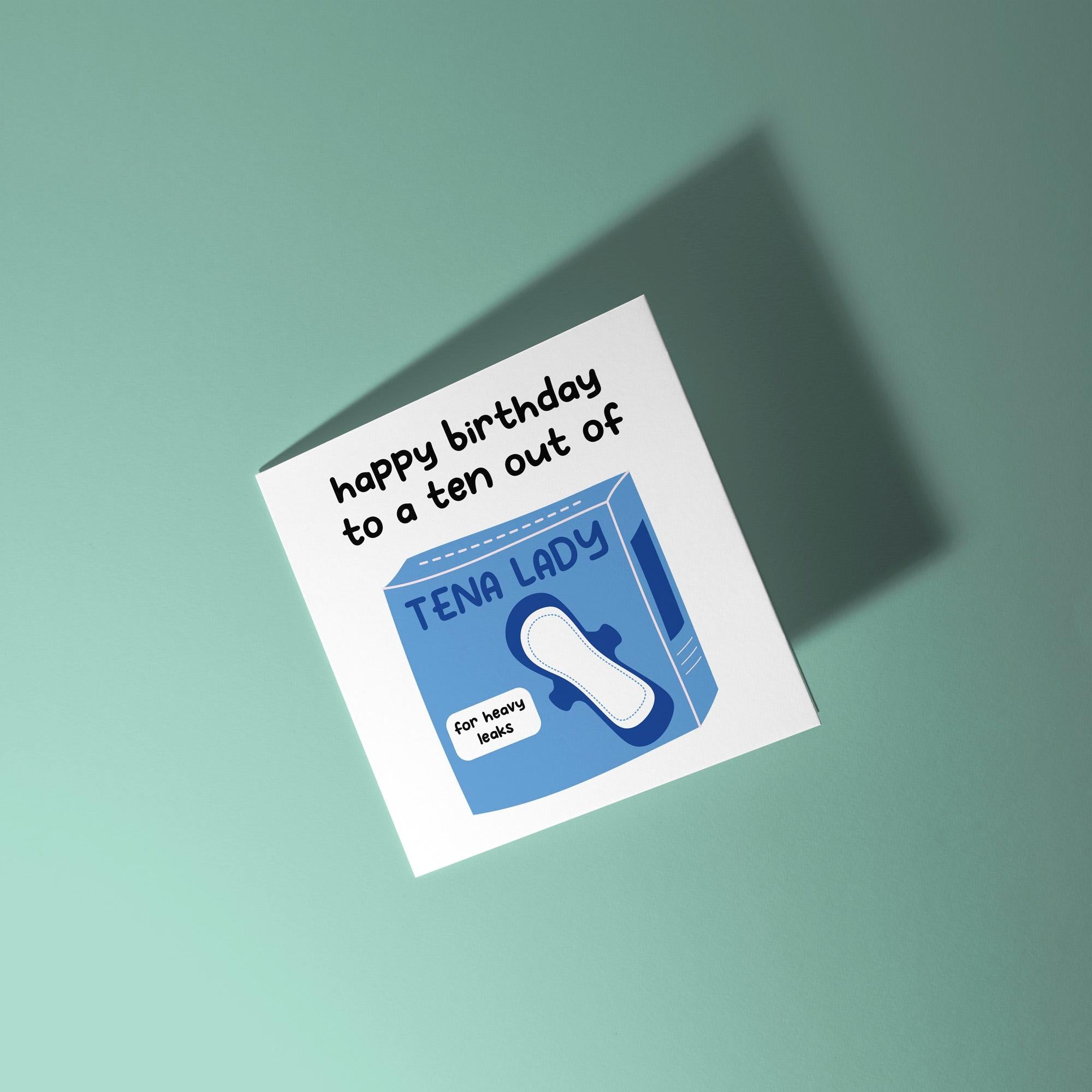 To A Ten Out of Tena Lady - Birthday Card For Her