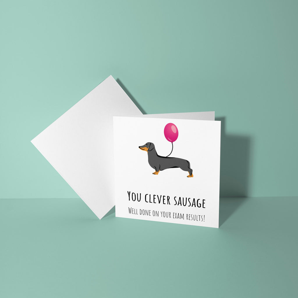 You Clever Sausage  - Congratulations on Exam Results Card