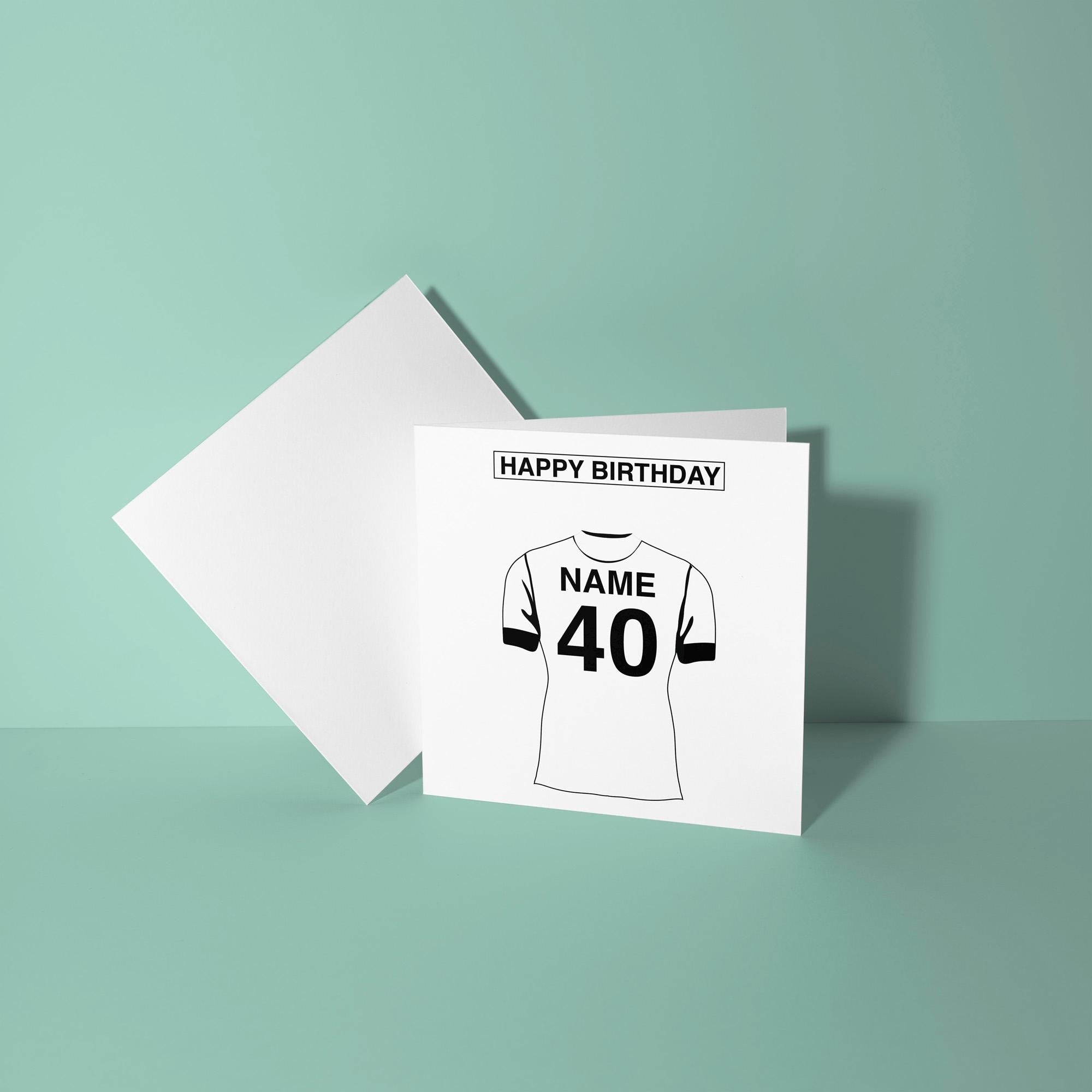 Derby County F.C. Themed Personalised Birthday Card