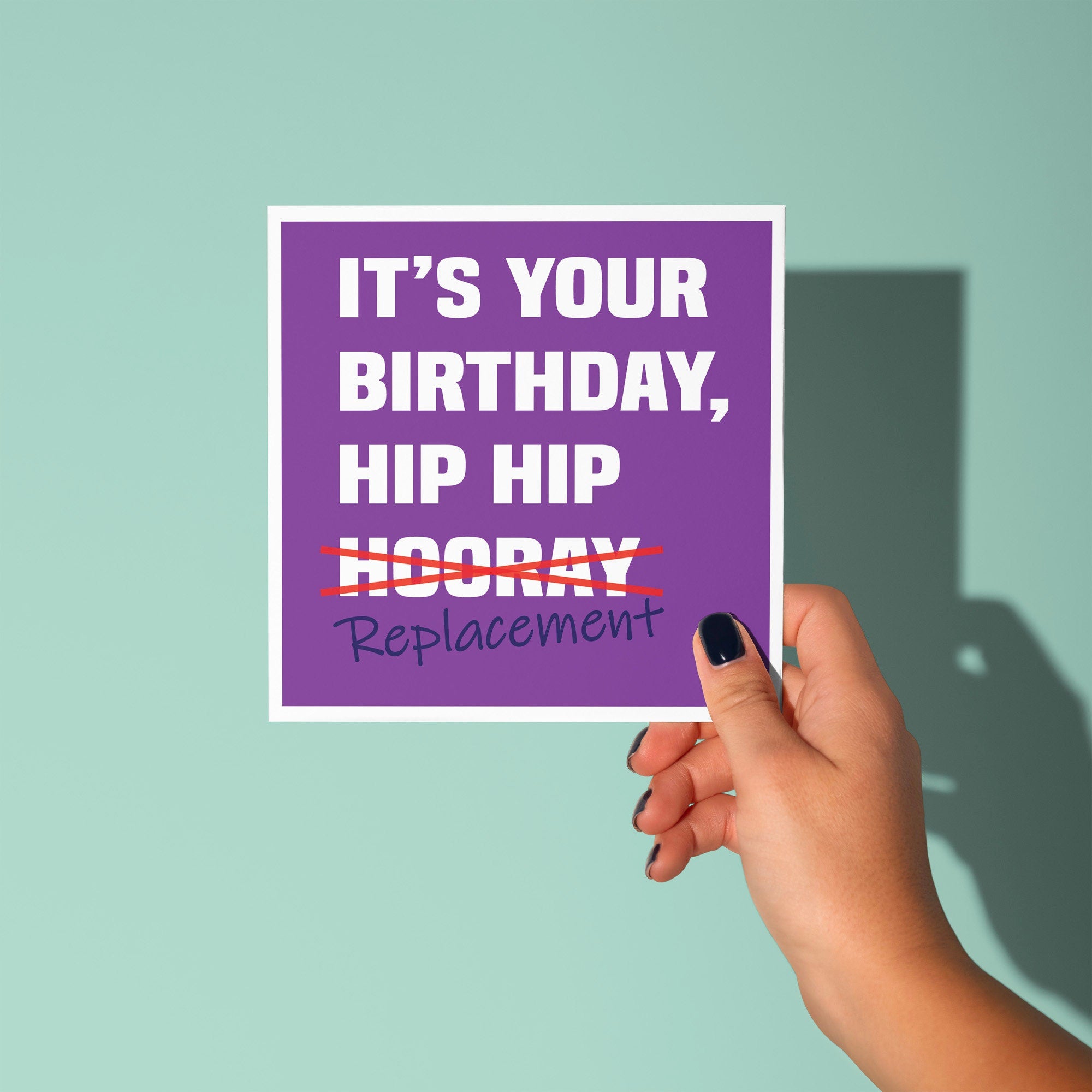 Hip Replacement - Old Fart Birthday Card
