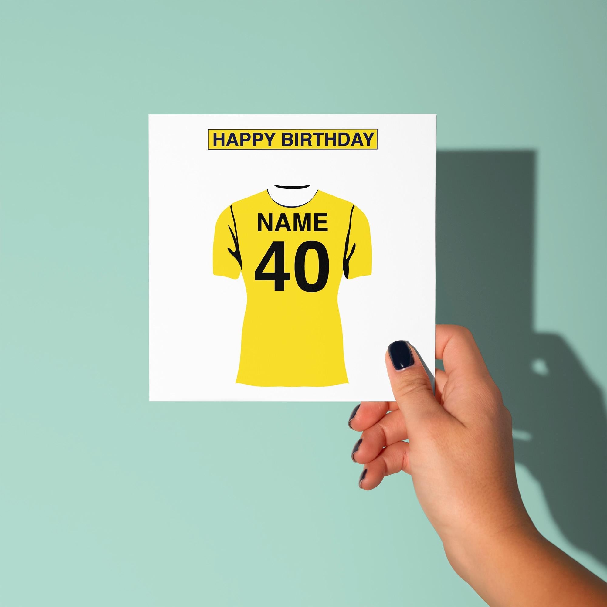 Oxford United F.C. Themed Personalised Birthday Card