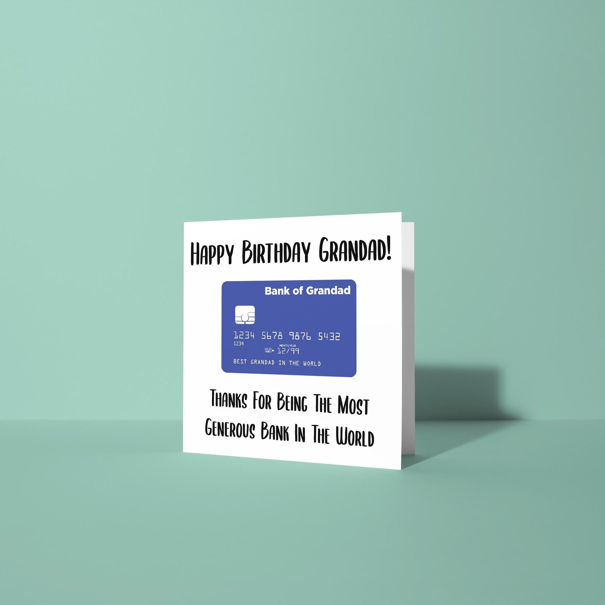 Happy Birthday Grandad - Birthday Card for Grandad