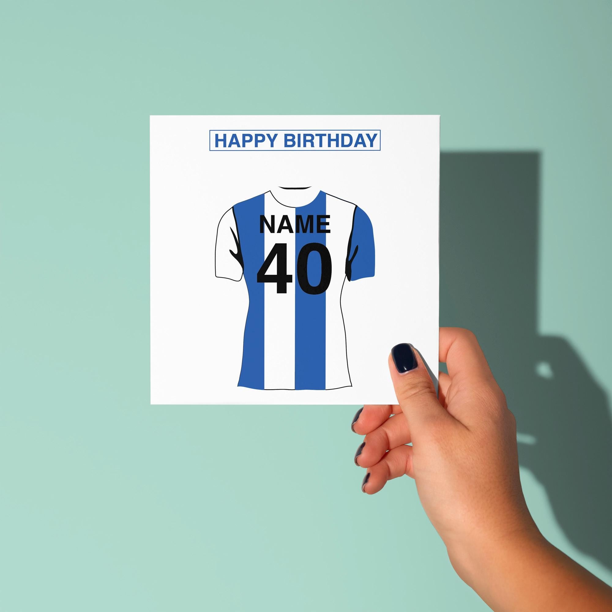 Brighton & Hove Albion Themed Personalised Birthday Card