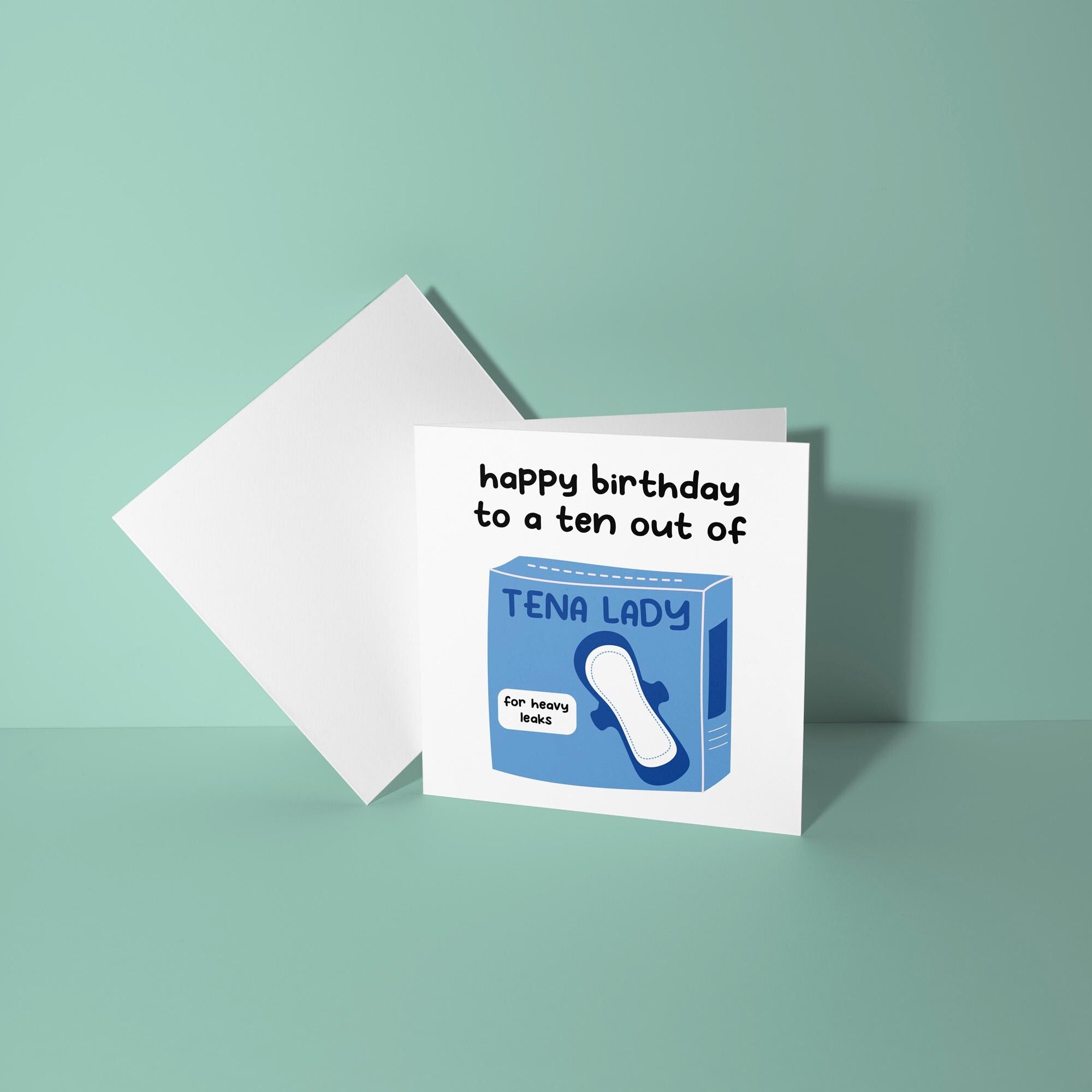 To A Ten Out of Tena Lady - Birthday Card For Her