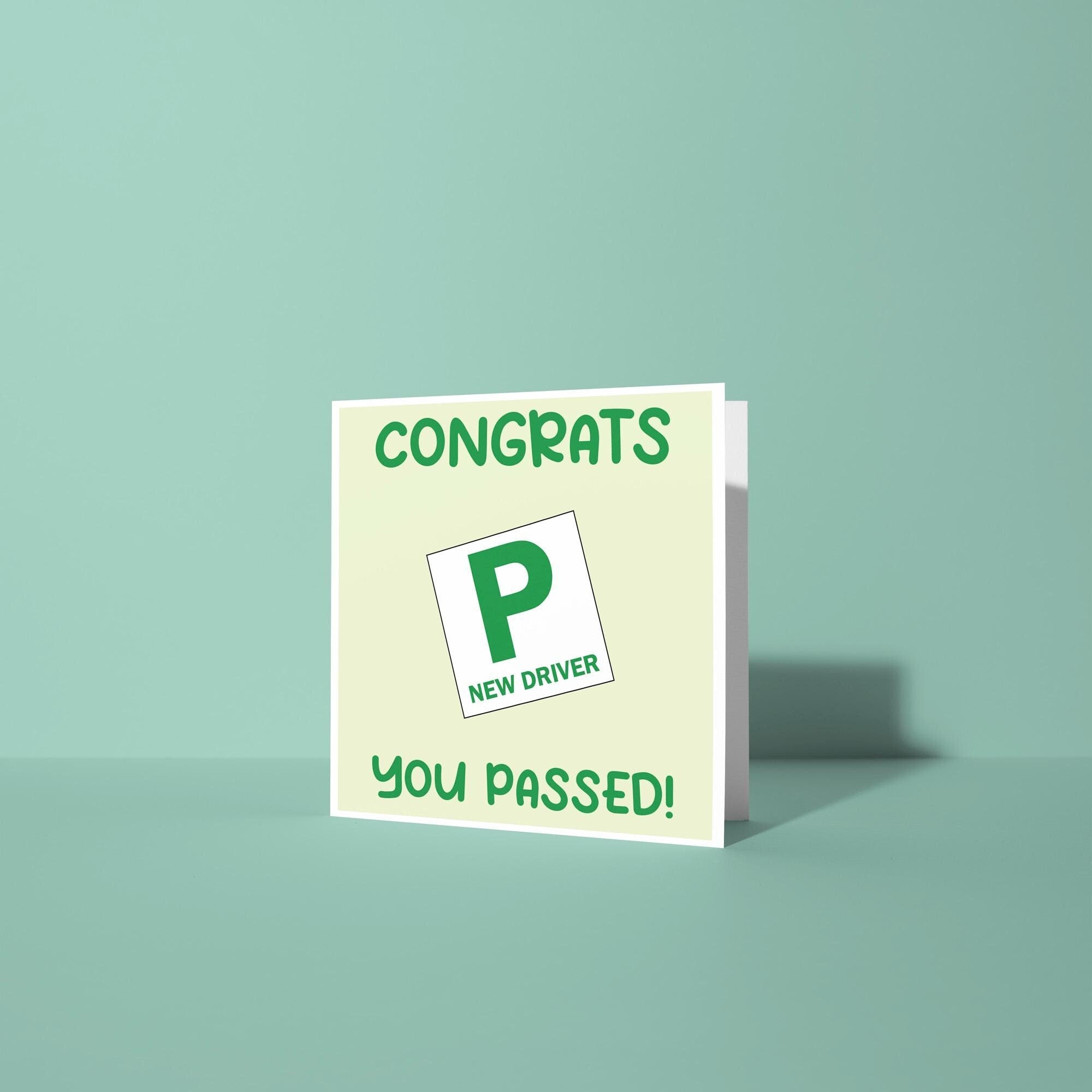 Congrats You've Passed - Congratulations On Passing Your Driving Test Card