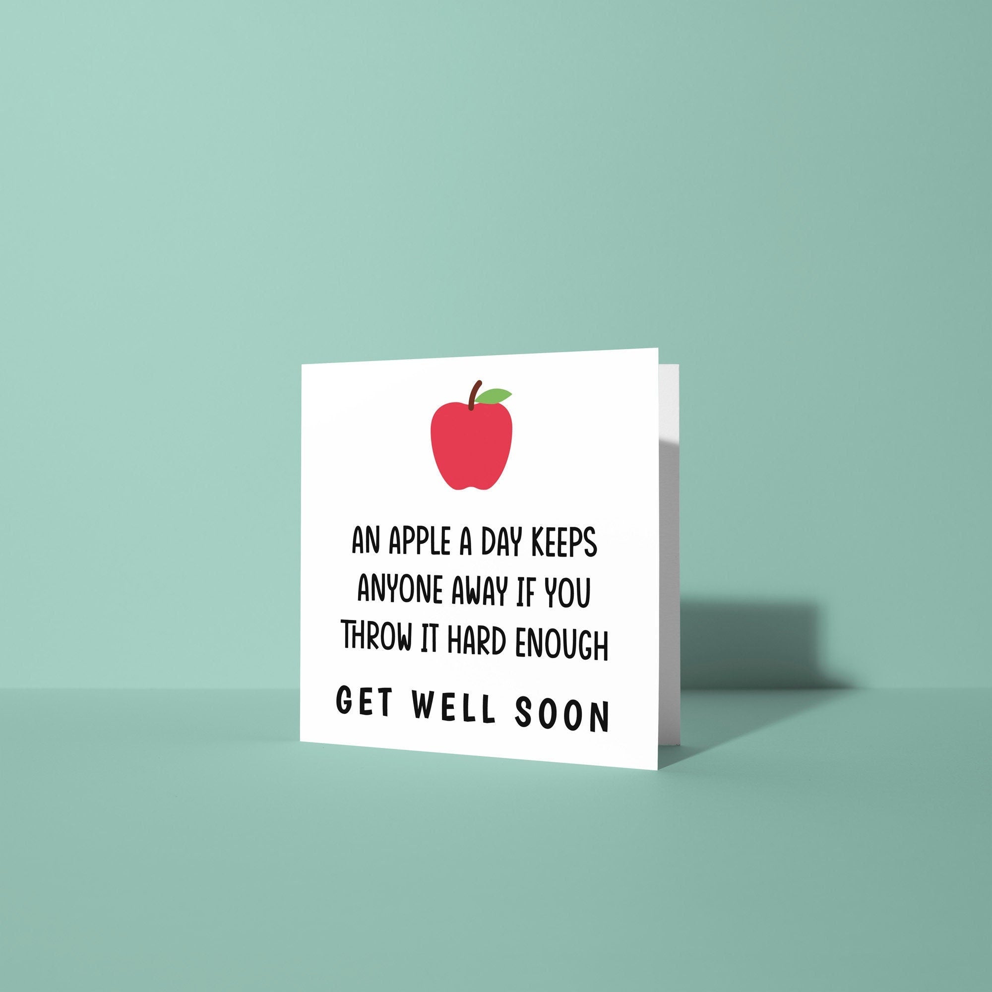 An Apple a Day - Get Well Soon Card