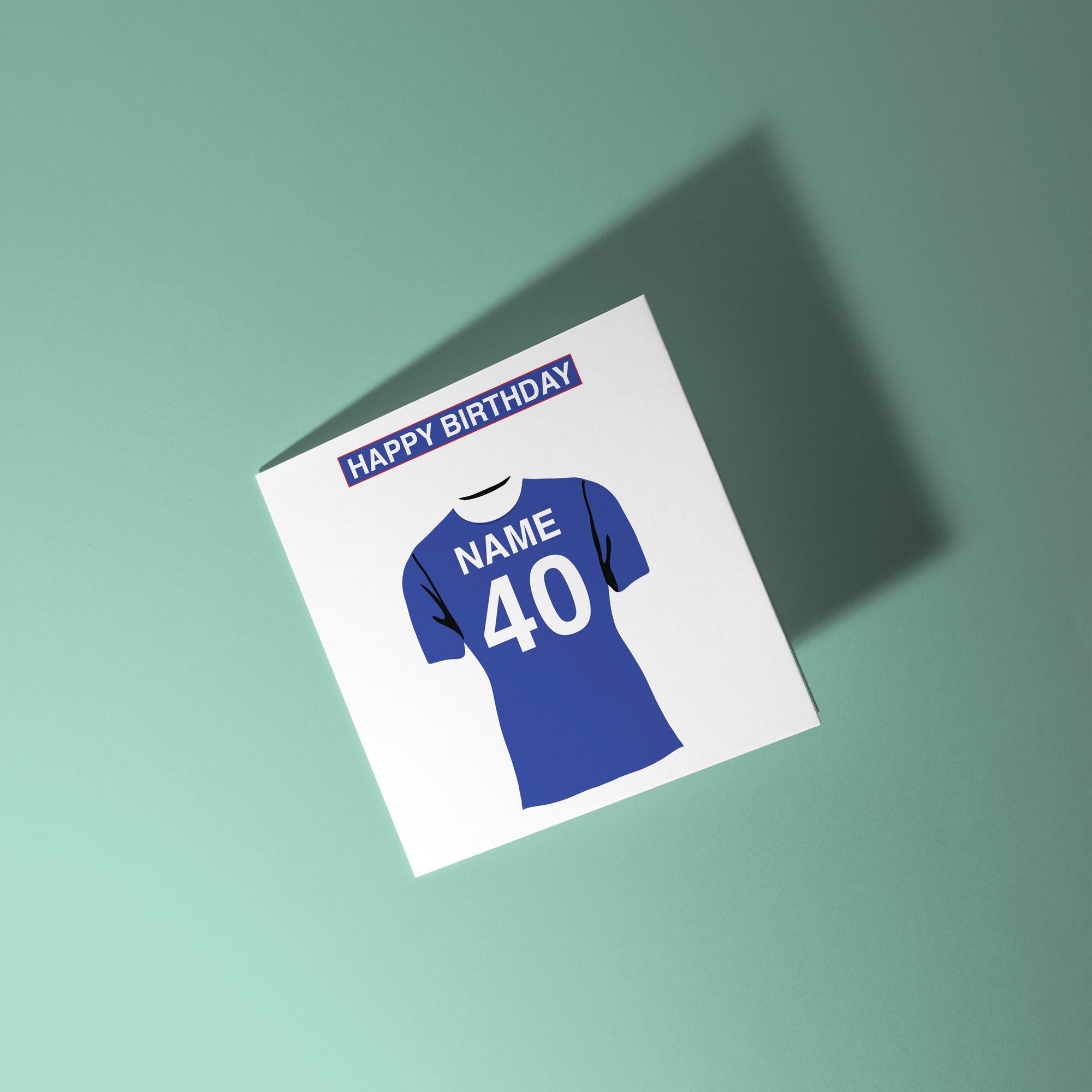 Ipswich Town Themed Personalised Birthday Card