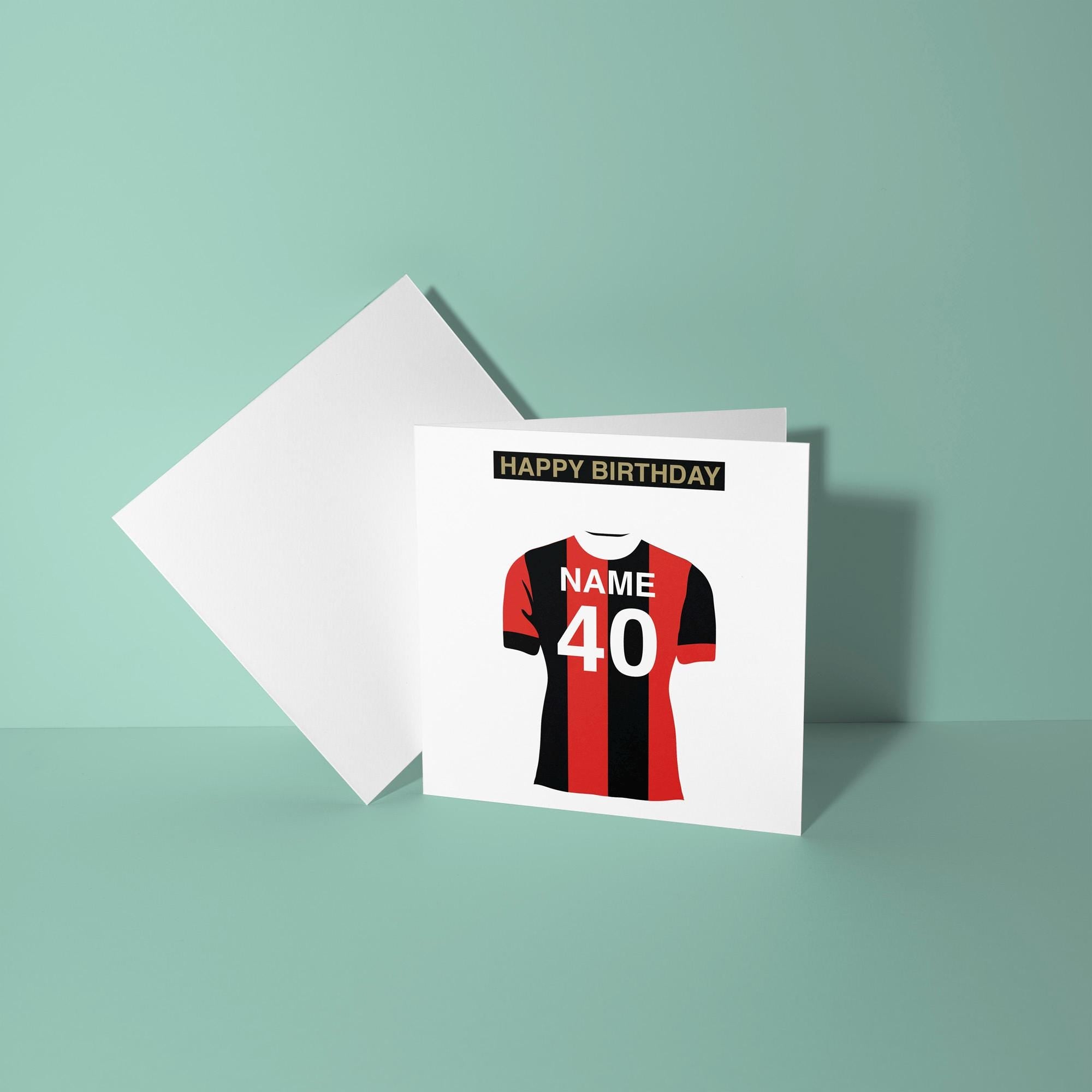 A.F.C. Bournemouth Themed Personalised Birthday Card
