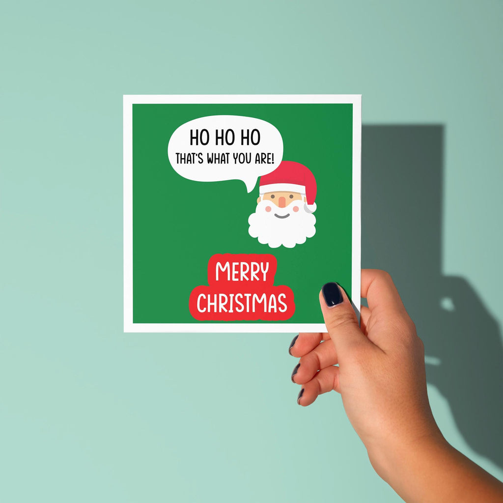 Ho Ho Ho That's What You Are - Christmas Card