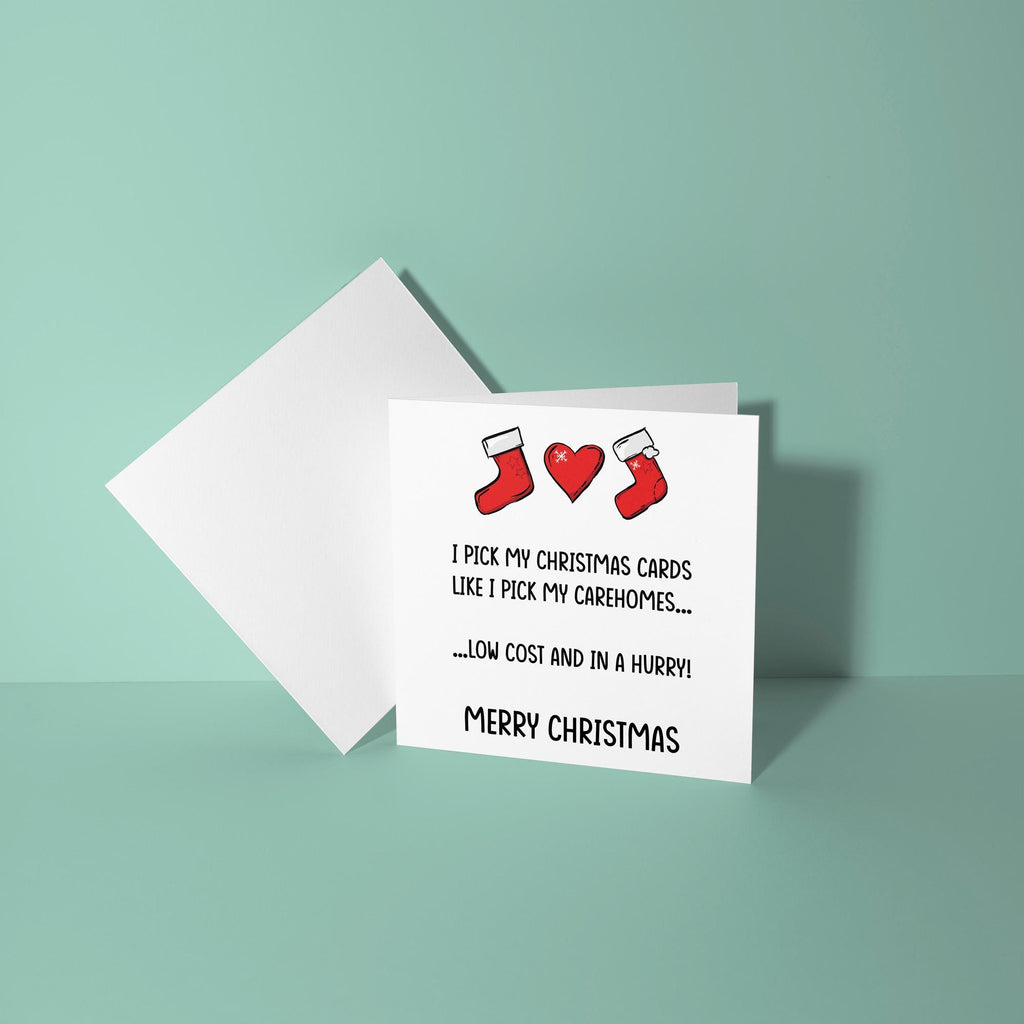 Pick My Cards Like Carehomes - Christmas Card