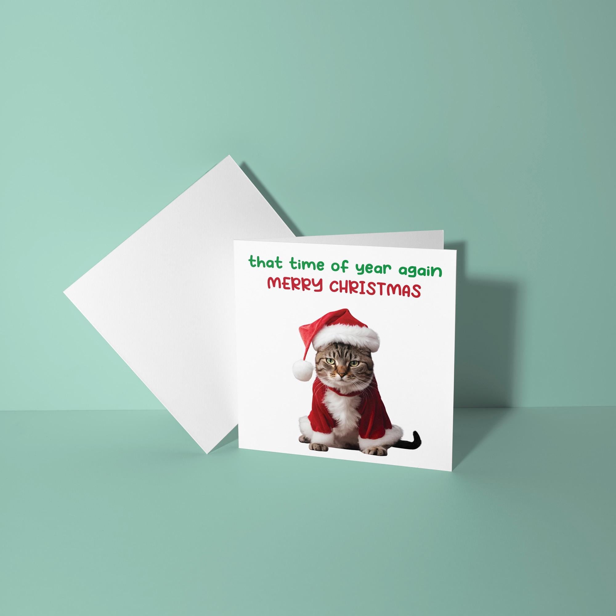 Cat - That Time Of Year Again - Christmas Card