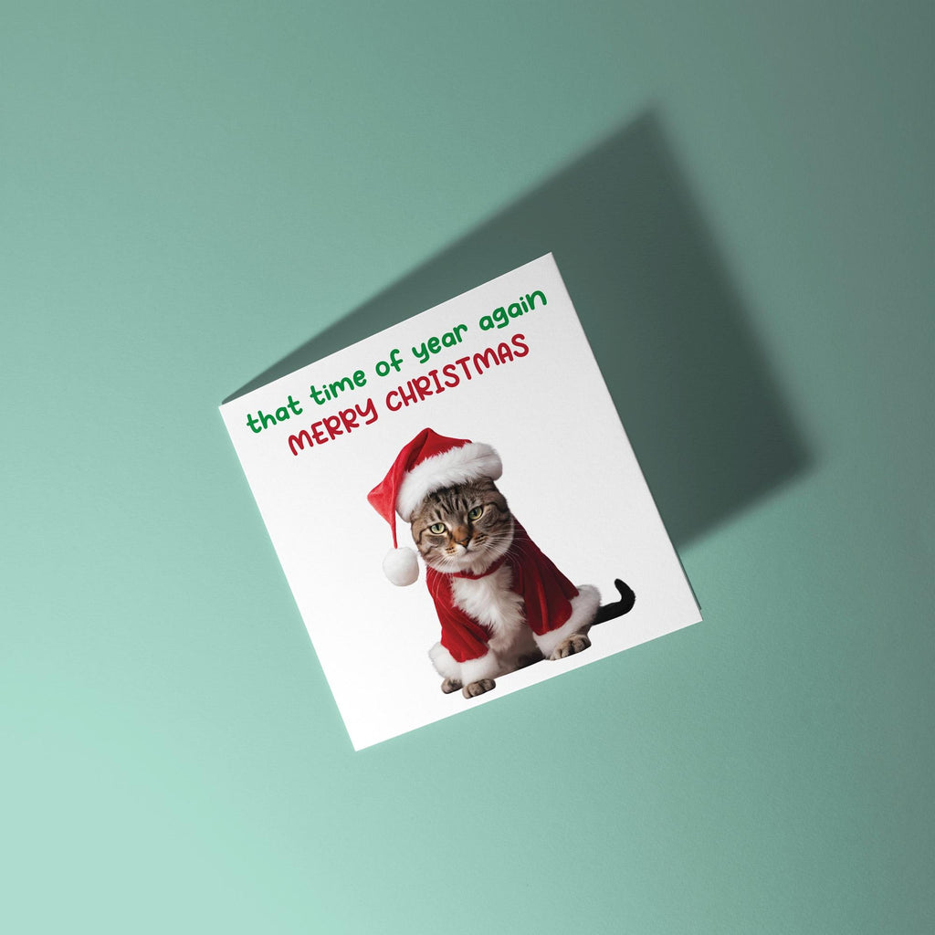 Cat - That Time Of Year Again - Christmas Card