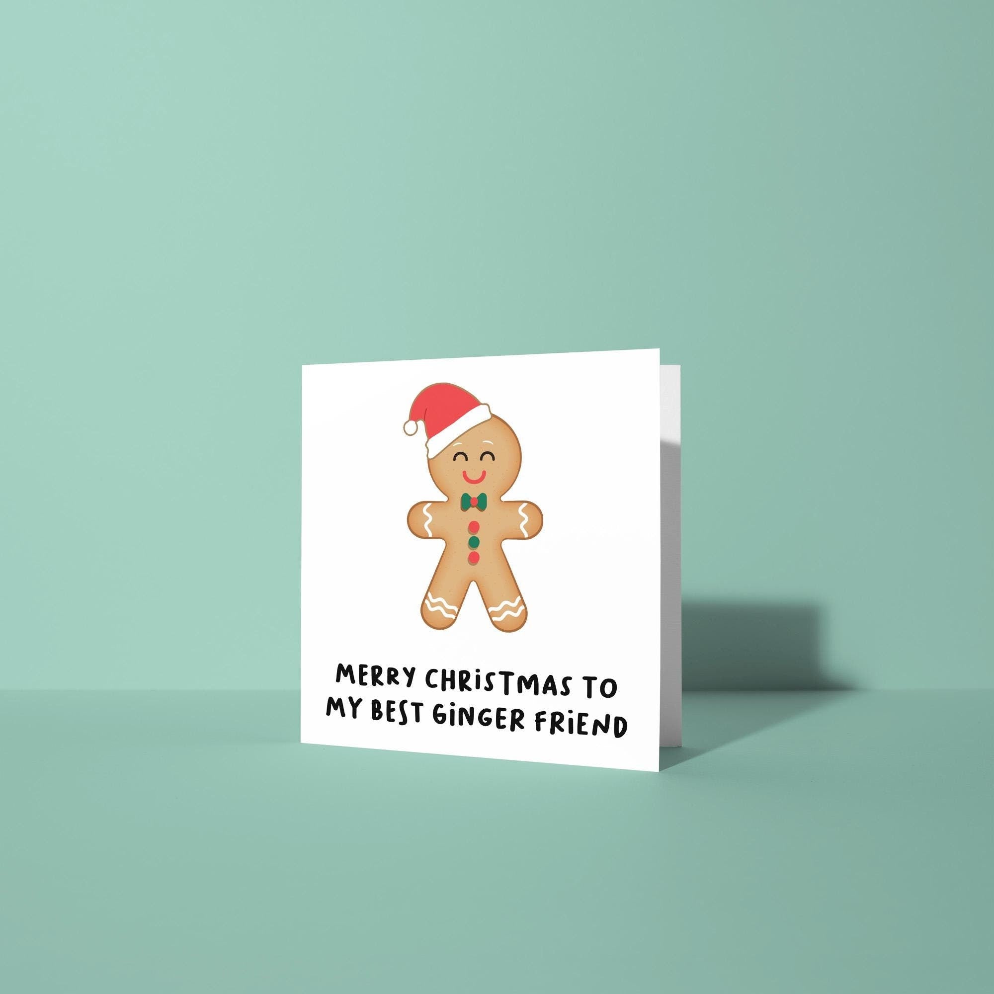 Best Ginger Friend - Christmas Card