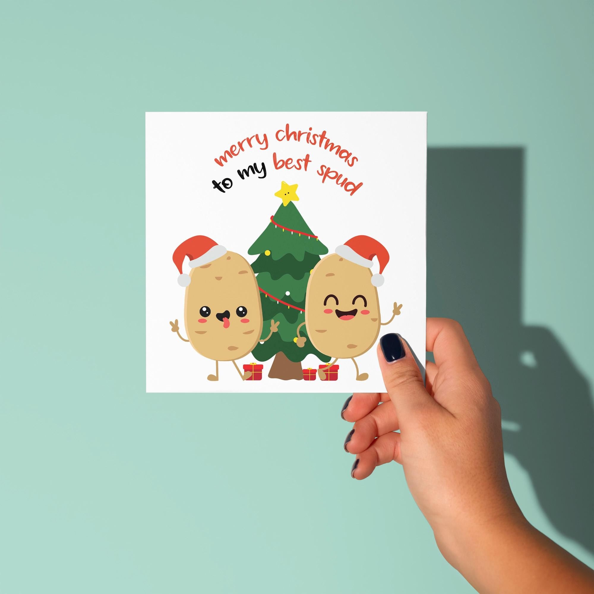 To My Best Spud - Christmas Card