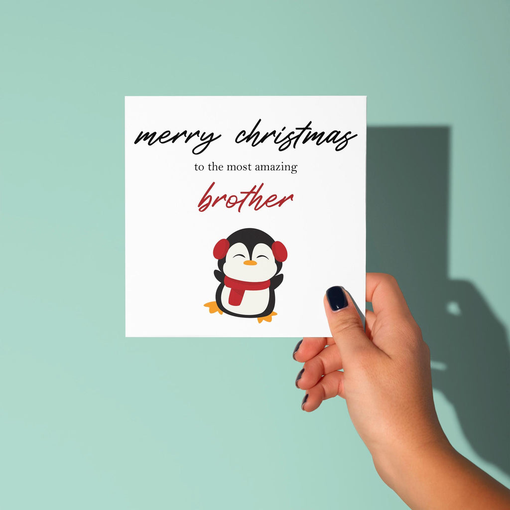 To An Amazing Brother - Christmas Card for Brother