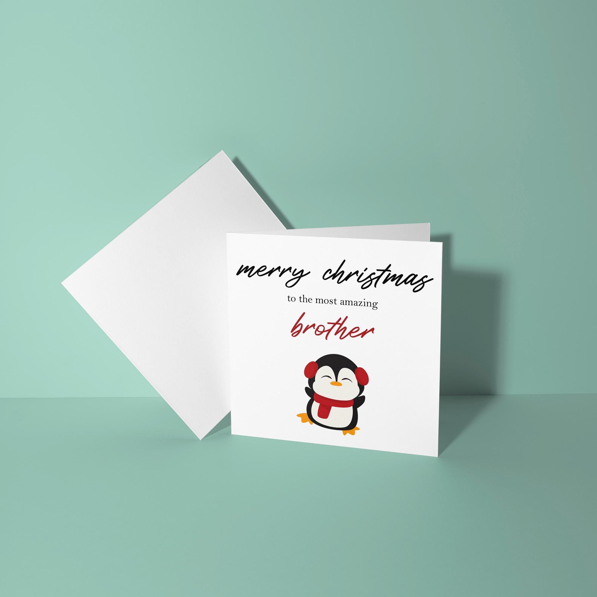 To An Amazing Brother - Christmas Card for Brother