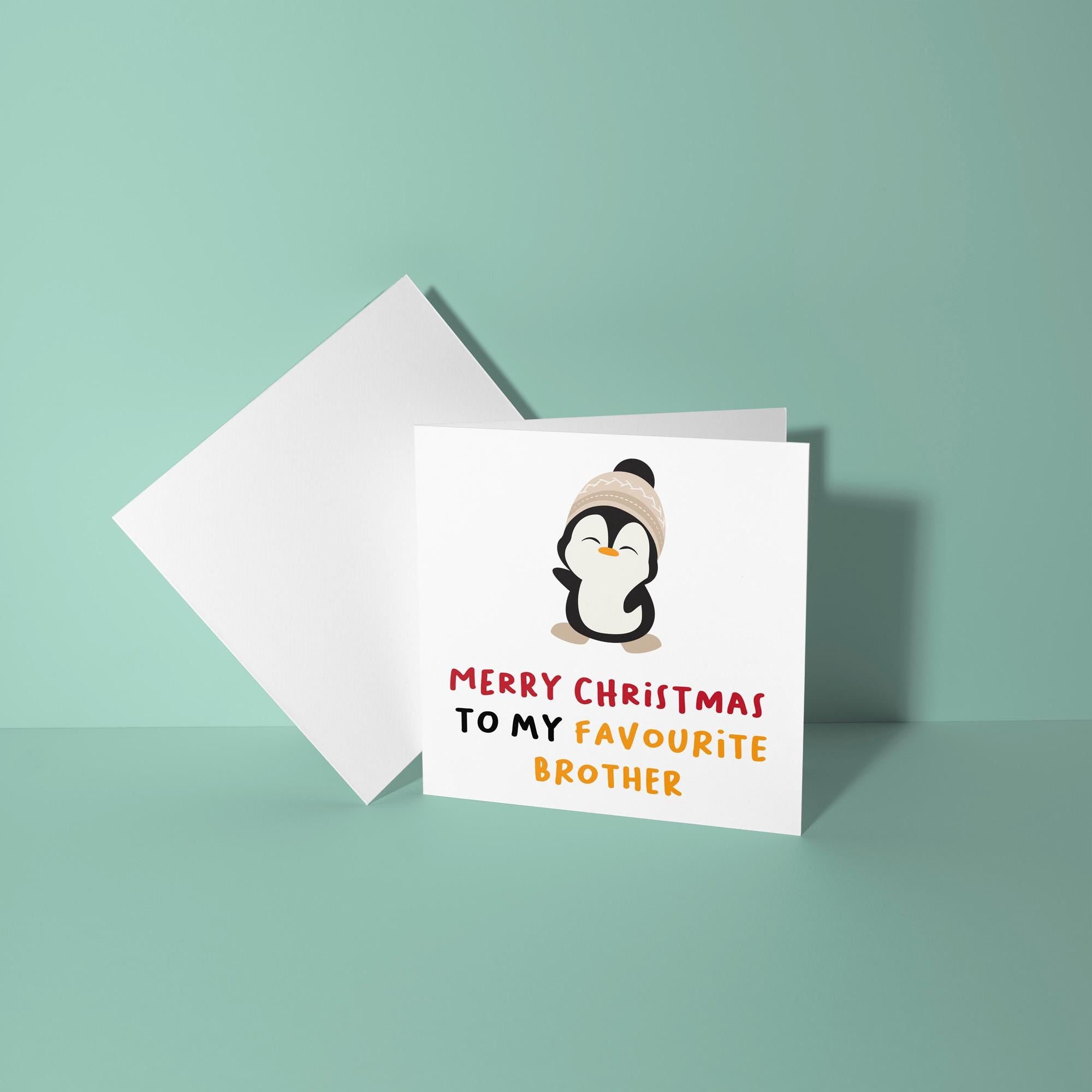 To My Favorite Brother - Christmas Card for Brother