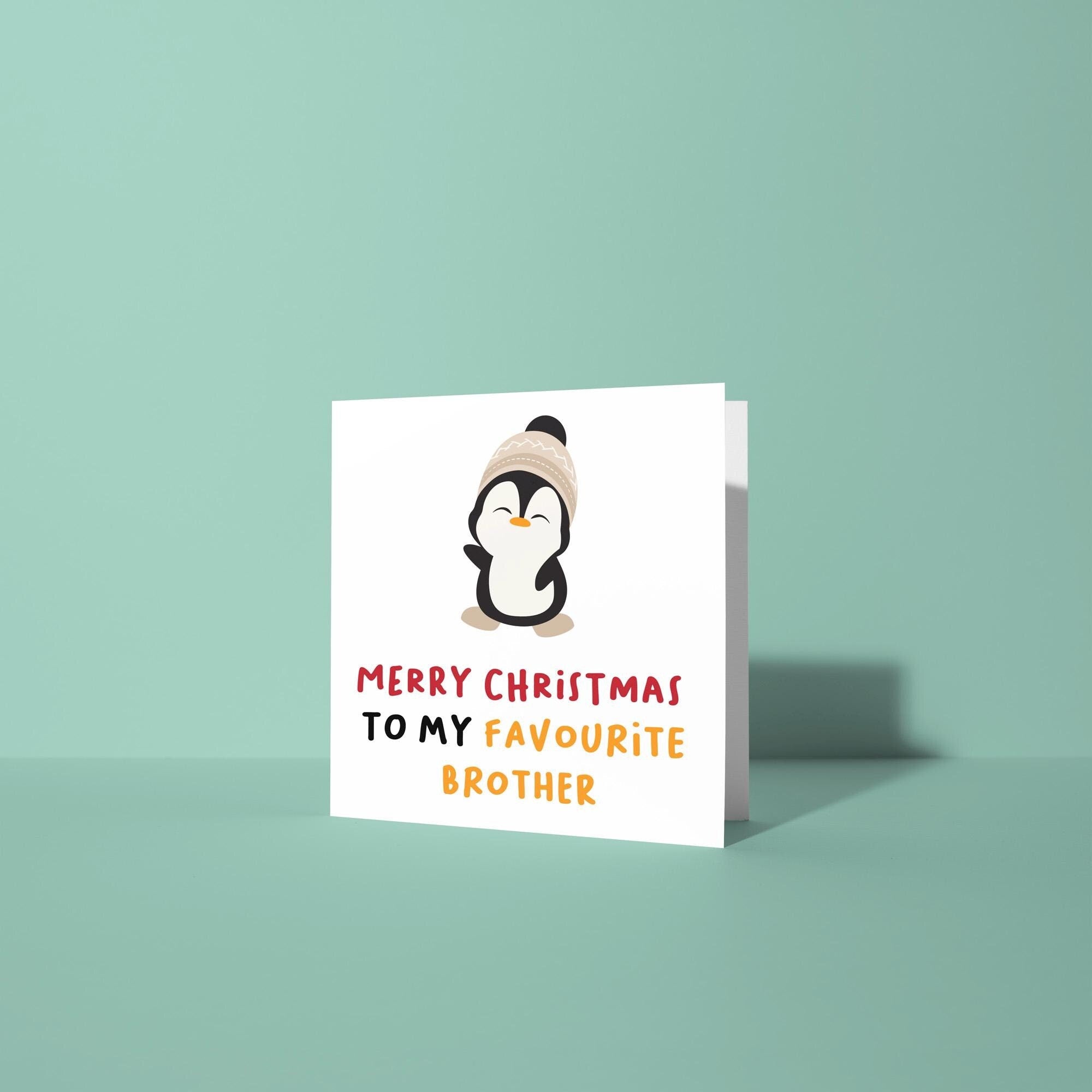 To My Favorite Brother - Christmas Card for Brother