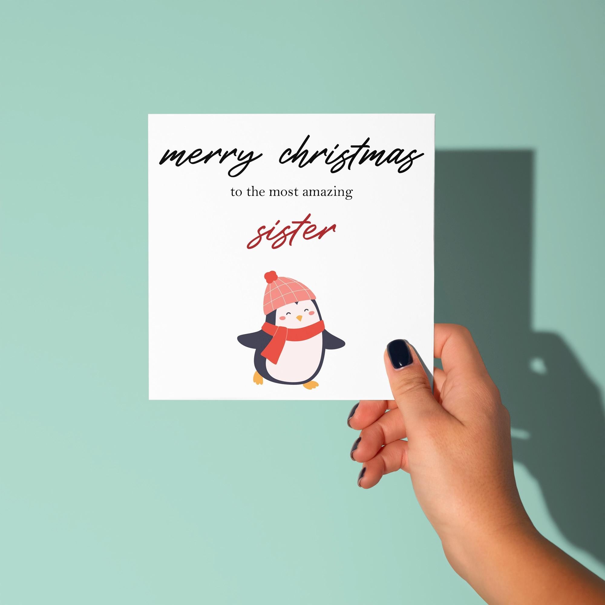 To An Amazing Sister - Christmas Card for Sister