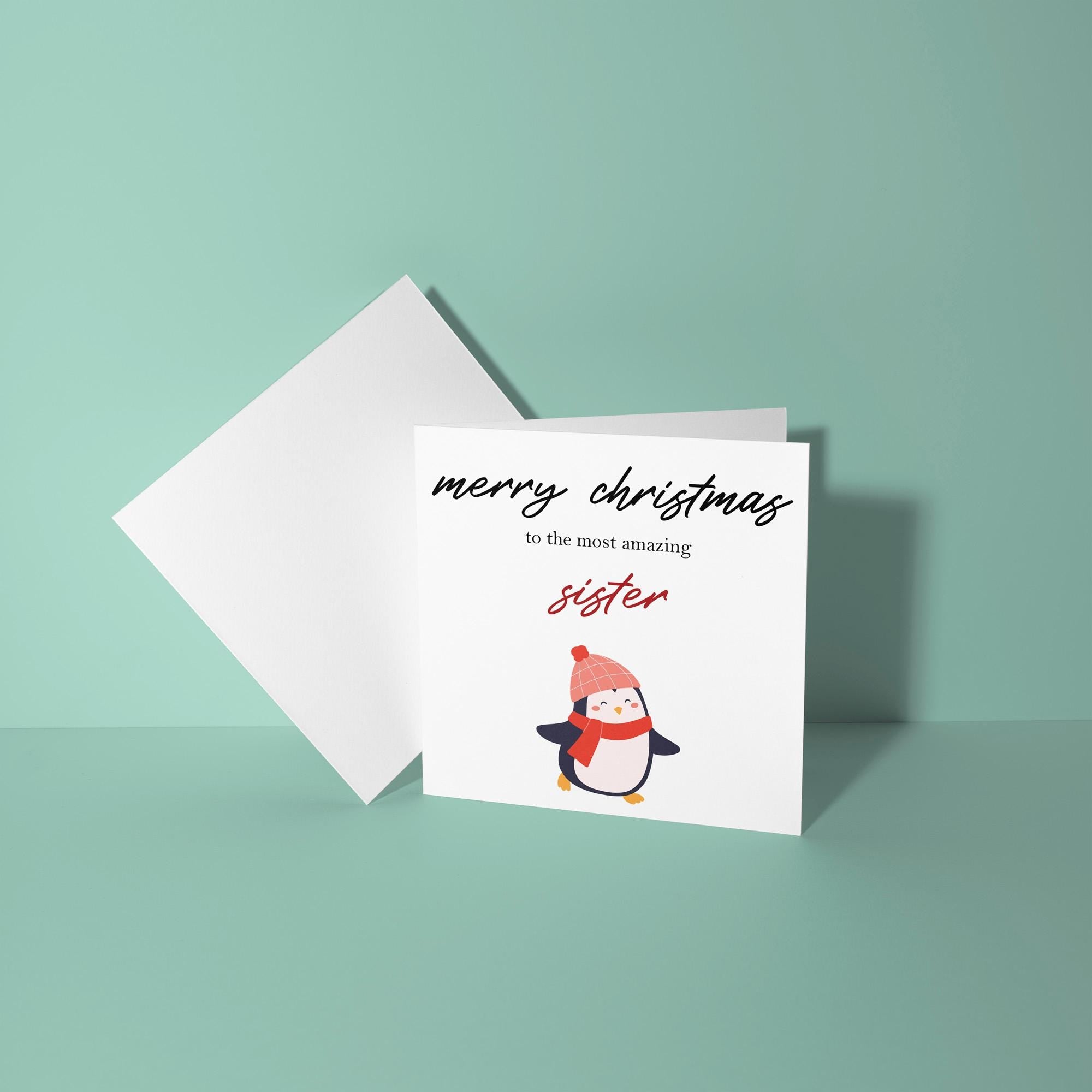 To An Amazing Sister - Christmas Card for Sister