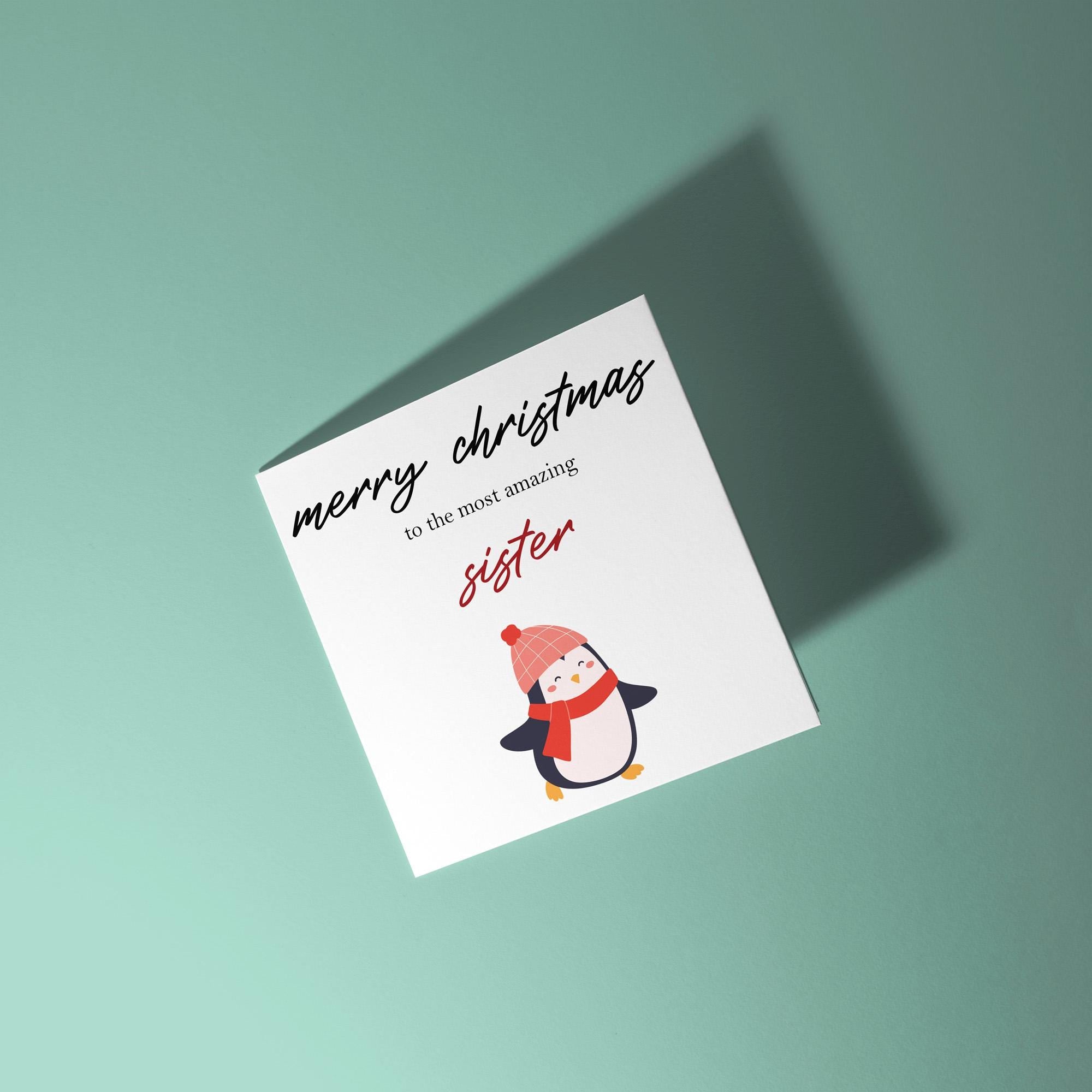 To An Amazing Sister - Christmas Card for Sister