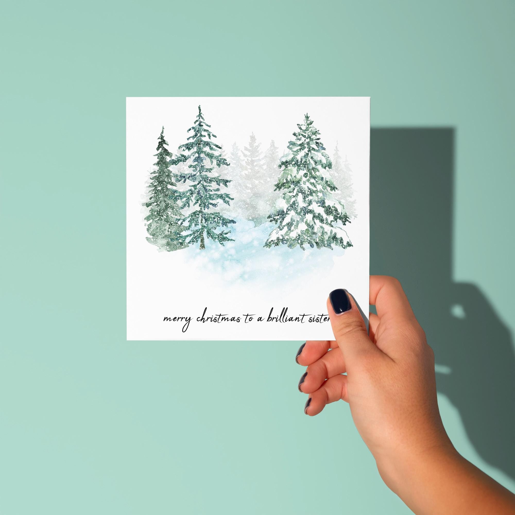 To A Brilliant Sister - Christmas Card for Sister