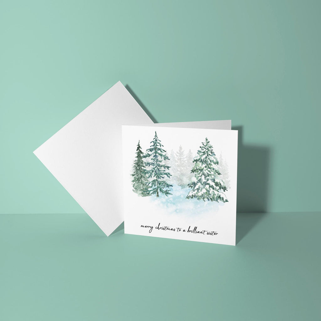 To A Brilliant Sister - Christmas Card for Sister