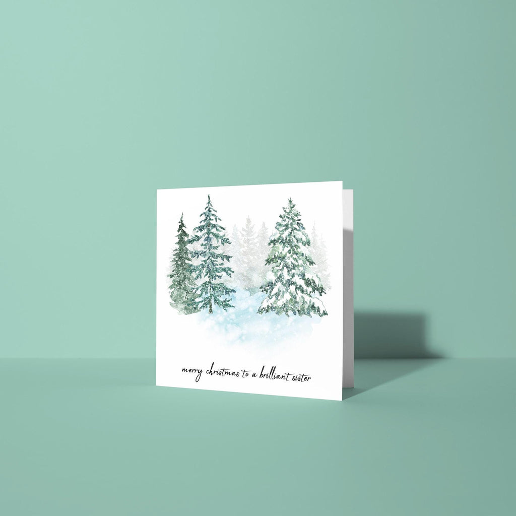 To A Brilliant Sister - Christmas Card for Sister