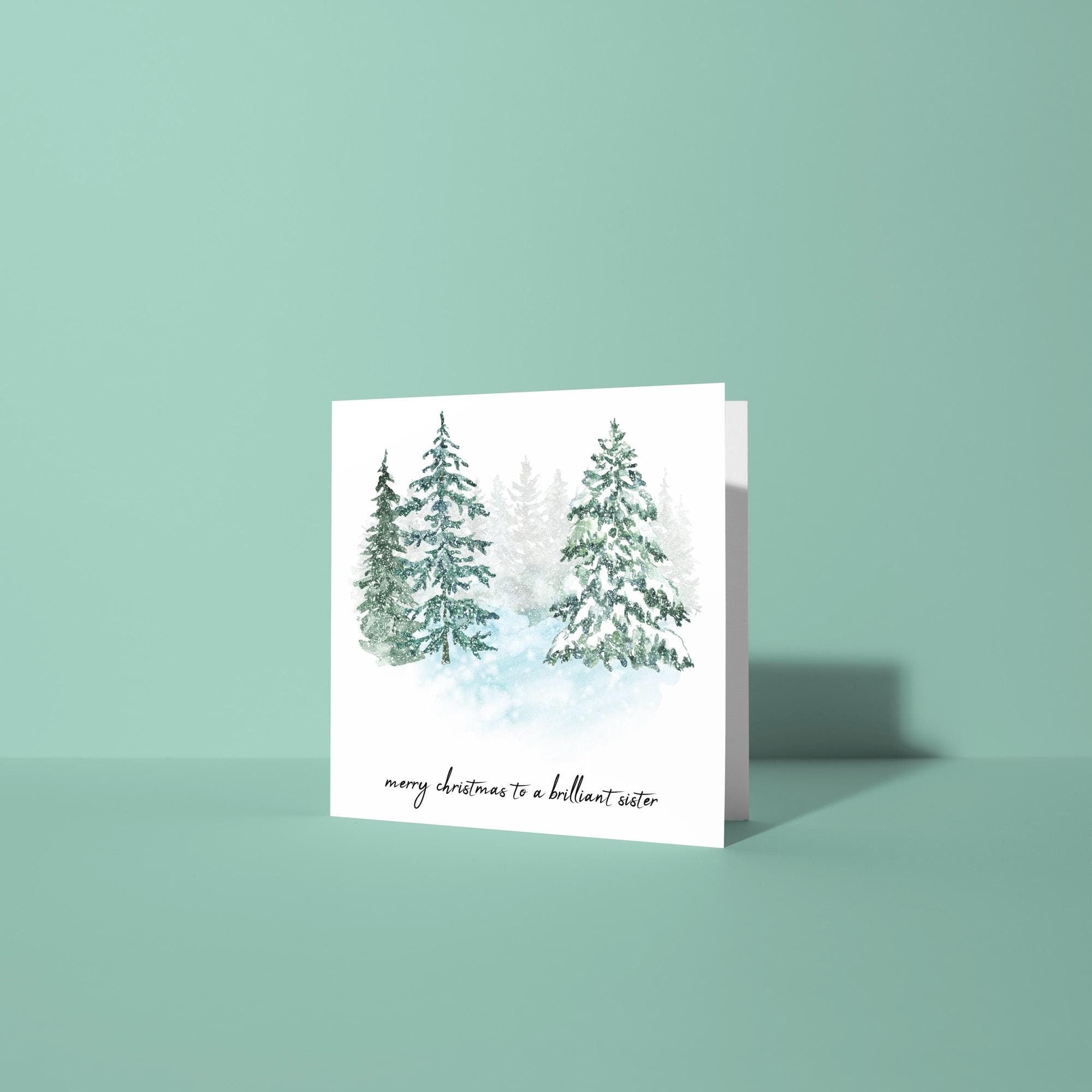 To A Brilliant Sister - Christmas Card for Sister