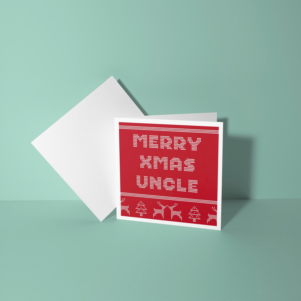 Merry Christmas Uncle - Christmas Card for Uncle