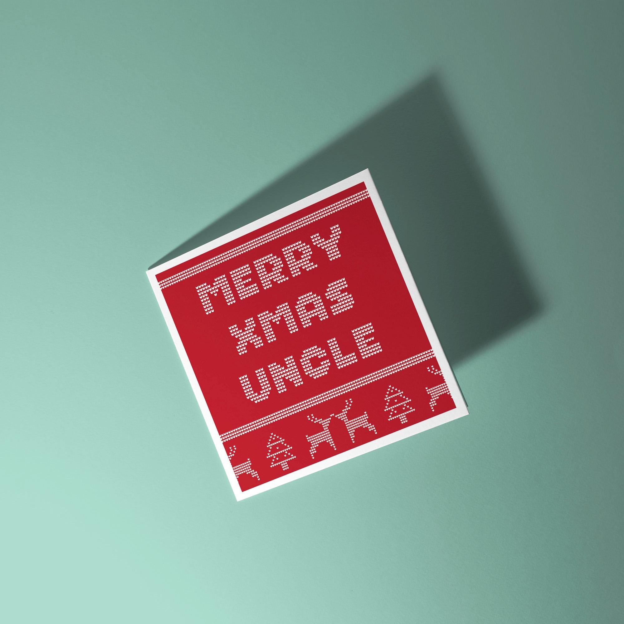 Merry Christmas Uncle - Christmas Card for Uncle