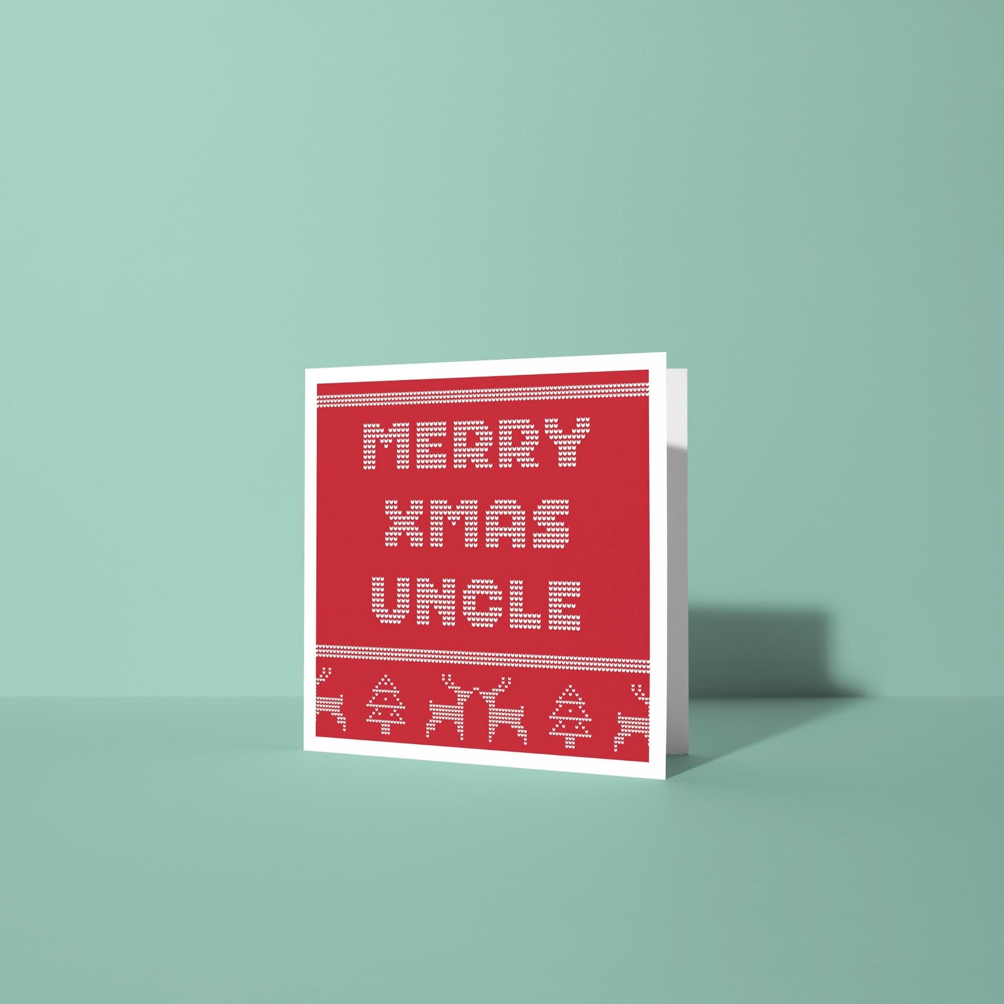 Merry Christmas Uncle - Christmas Card for Uncle