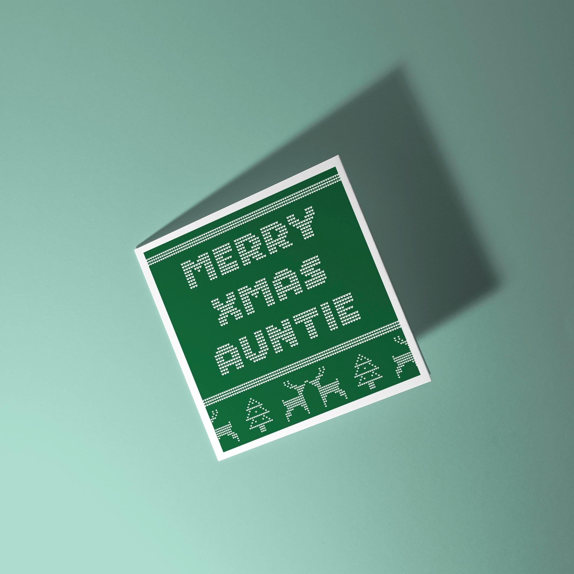 Merry Christmas Auntie - Christmas Card for Auntie