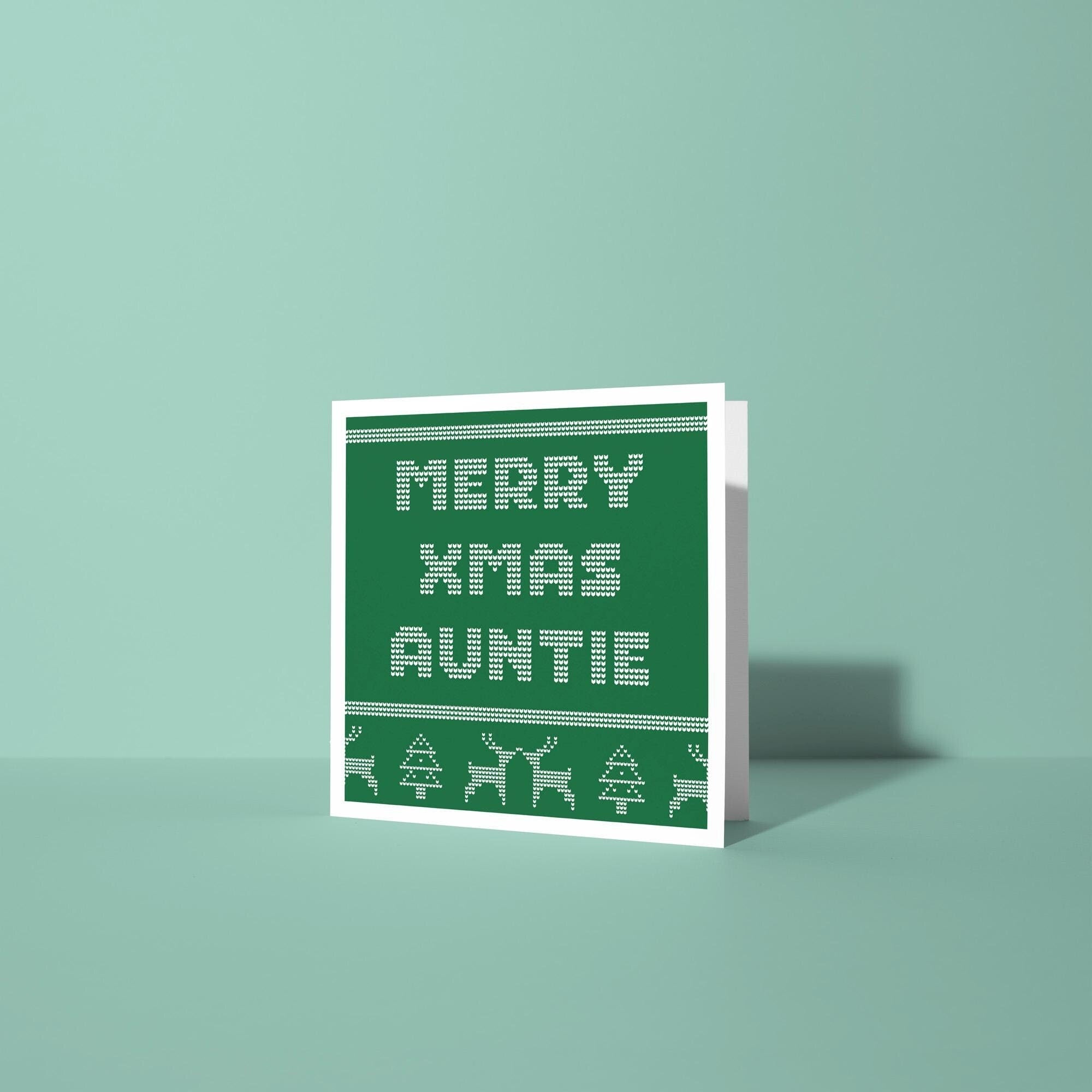 Merry Christmas Auntie - Christmas Card for Auntie