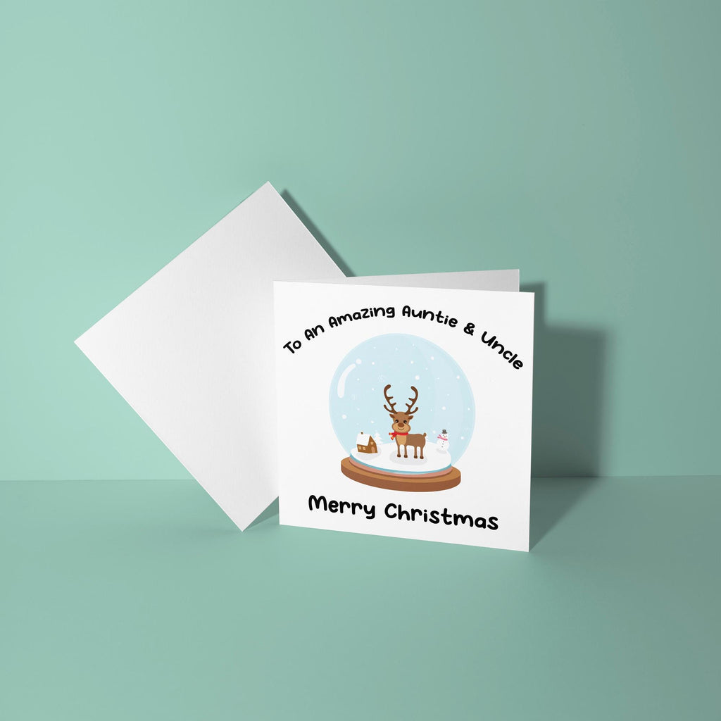 To An My Amazing Auntie and Uncle Merry Christmas - Christmas Card for Auntie & Uncle