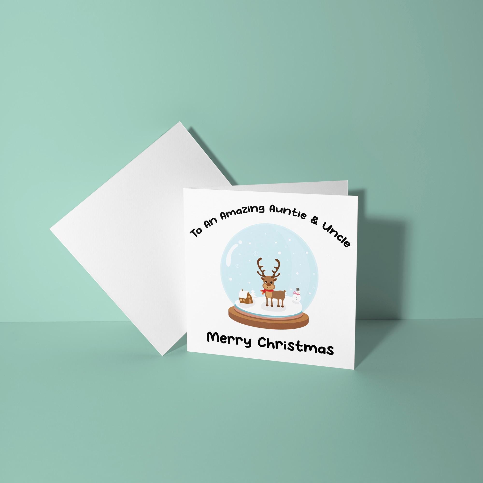 To An My Amazing Auntie and Uncle Merry Christmas - Christmas Card for Auntie & Uncle
