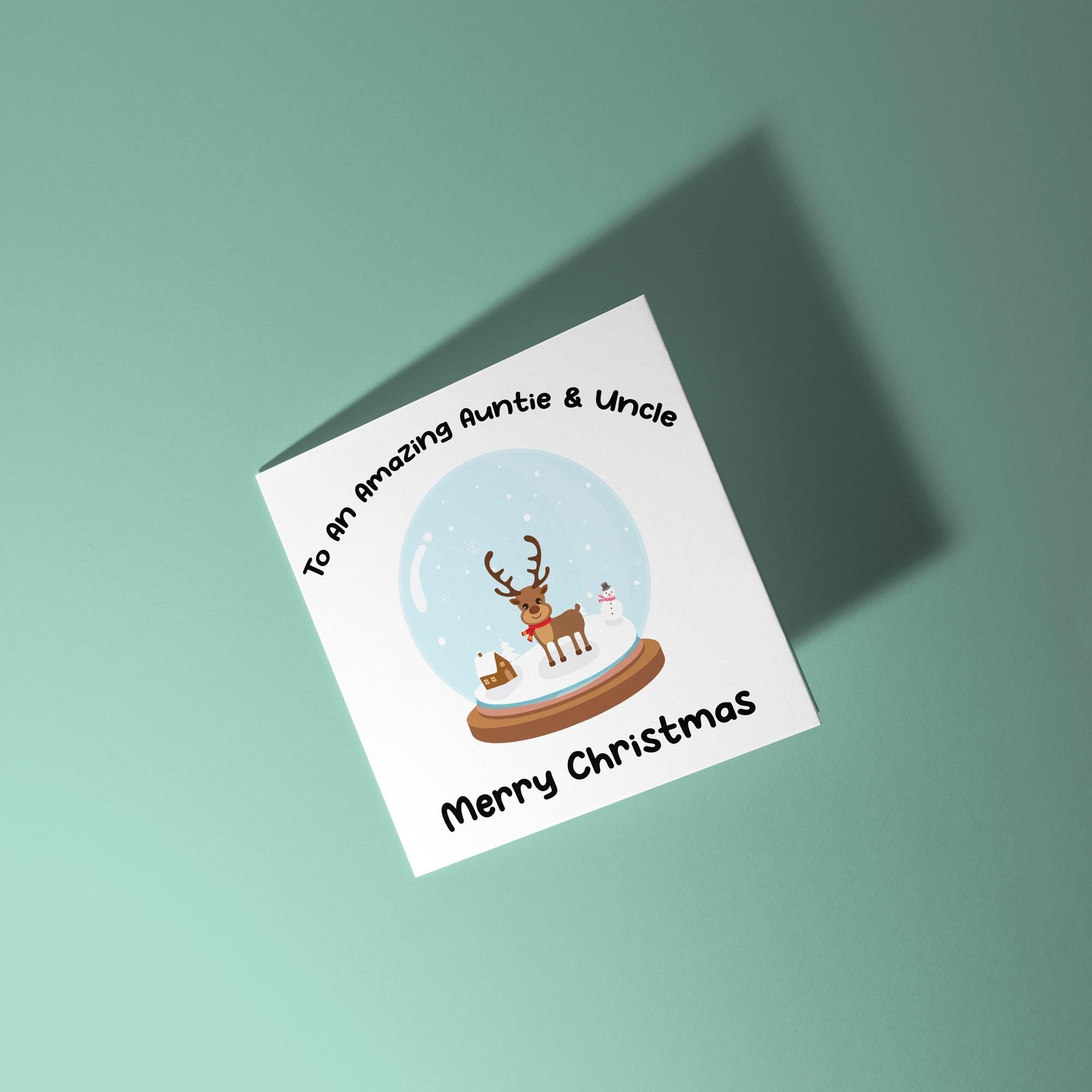 To An My Amazing Auntie and Uncle Merry Christmas - Christmas Card for Auntie & Uncle