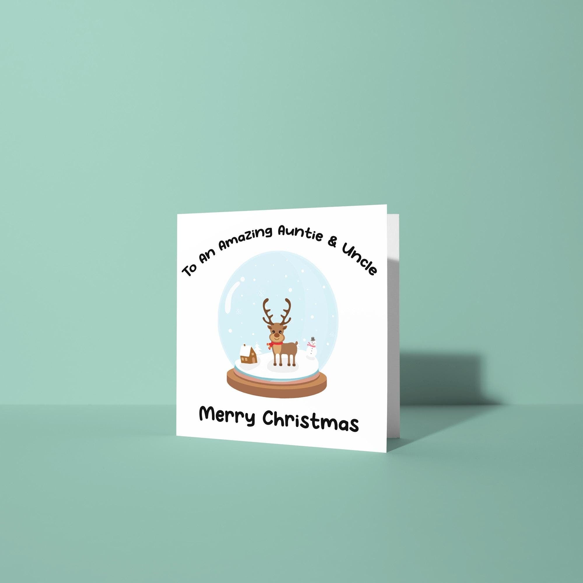 To An My Amazing Auntie and Uncle Merry Christmas - Christmas Card for Auntie & Uncle
