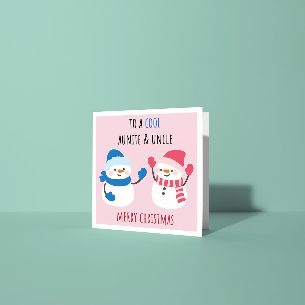 To A Cool Auntie and Uncle - Christmas Card for Auntie & Uncle