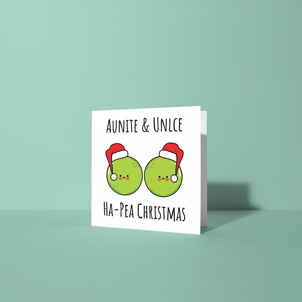 Auntie and Uncle Ha-pea Christmas - Christmas Card for Auntie & Uncle