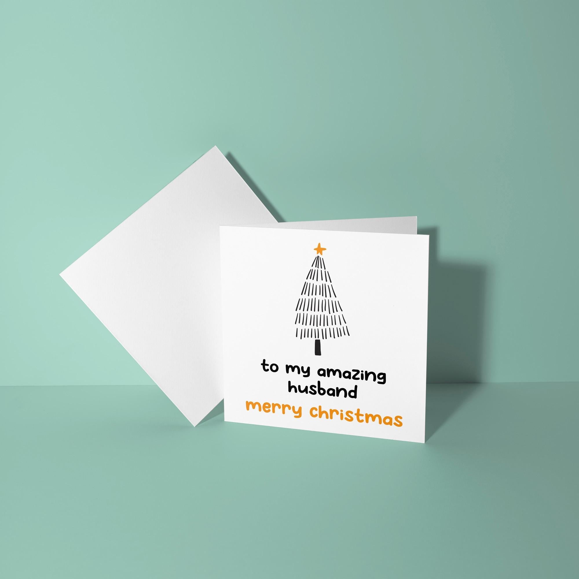 To My Amazing Husband, Merry Christmas - Christmas Card for Husband
