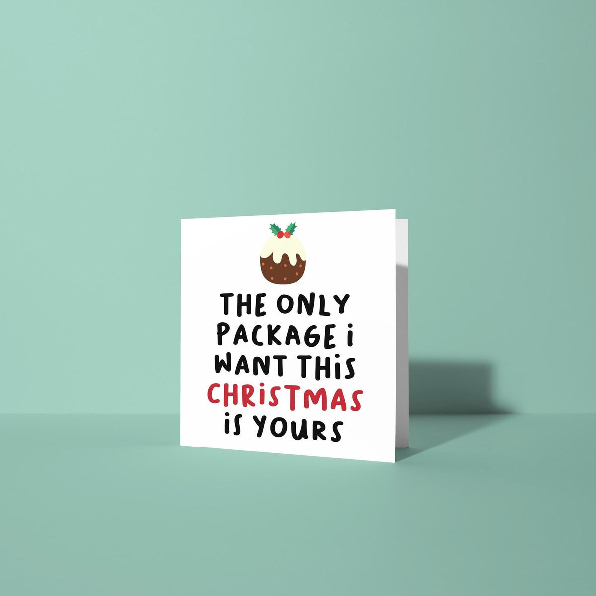 Only Package I Want Is Yours - Christmas Card for Partner